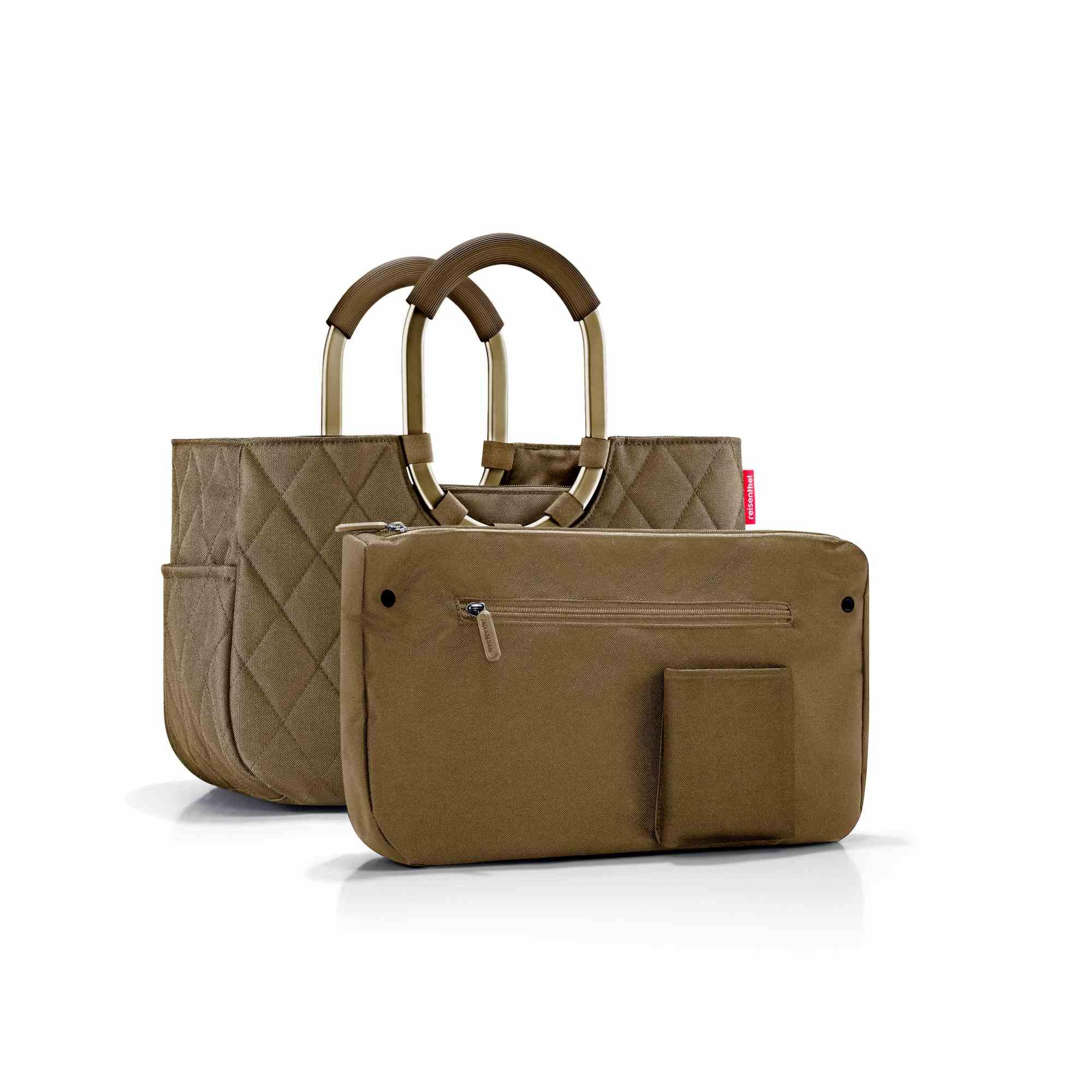 reisenthel Umhängetasche loopshopper M Frame Rhombus Olive