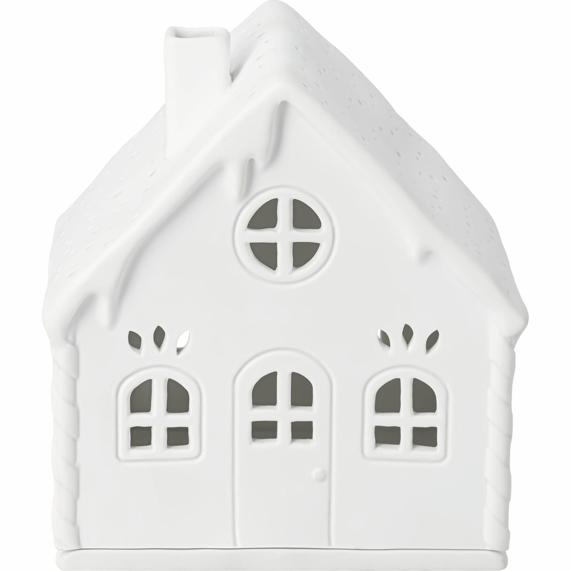räder Lichthaus Zuckerstangenhaus Teelichthalter weiß 0092844