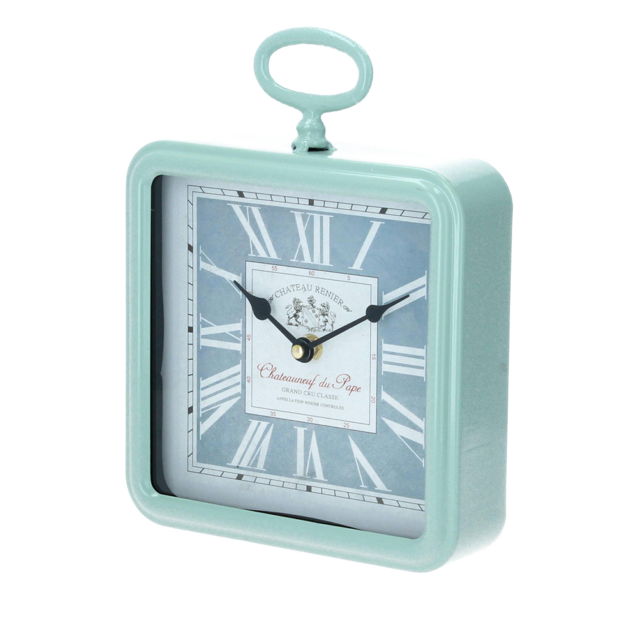 Chic Antique Wanduhr grün Uhr Küchenuhr Chic Antique Wanduhr grün Uhr Küchenuhr