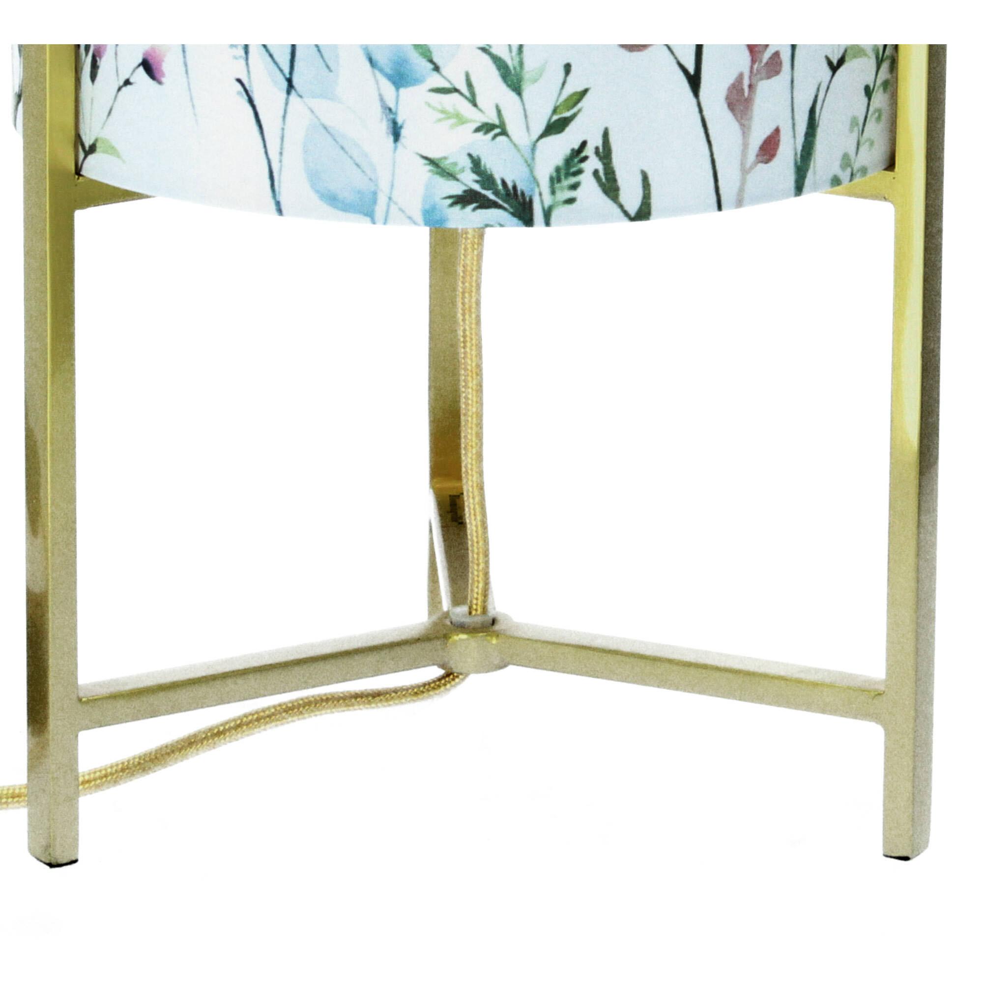 Bloomingville Tischlampe Lampe Gold Metall