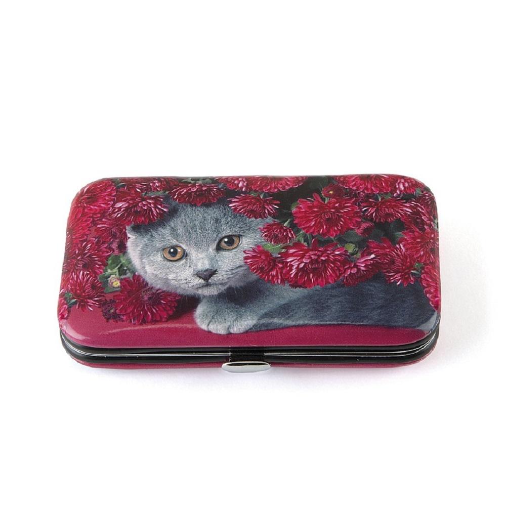Catseye Nagelpflegeset Cat with Flowers, Katze CF6NC Catseye Nagelpflegeset Cat with Flowers, Katze CF6NC