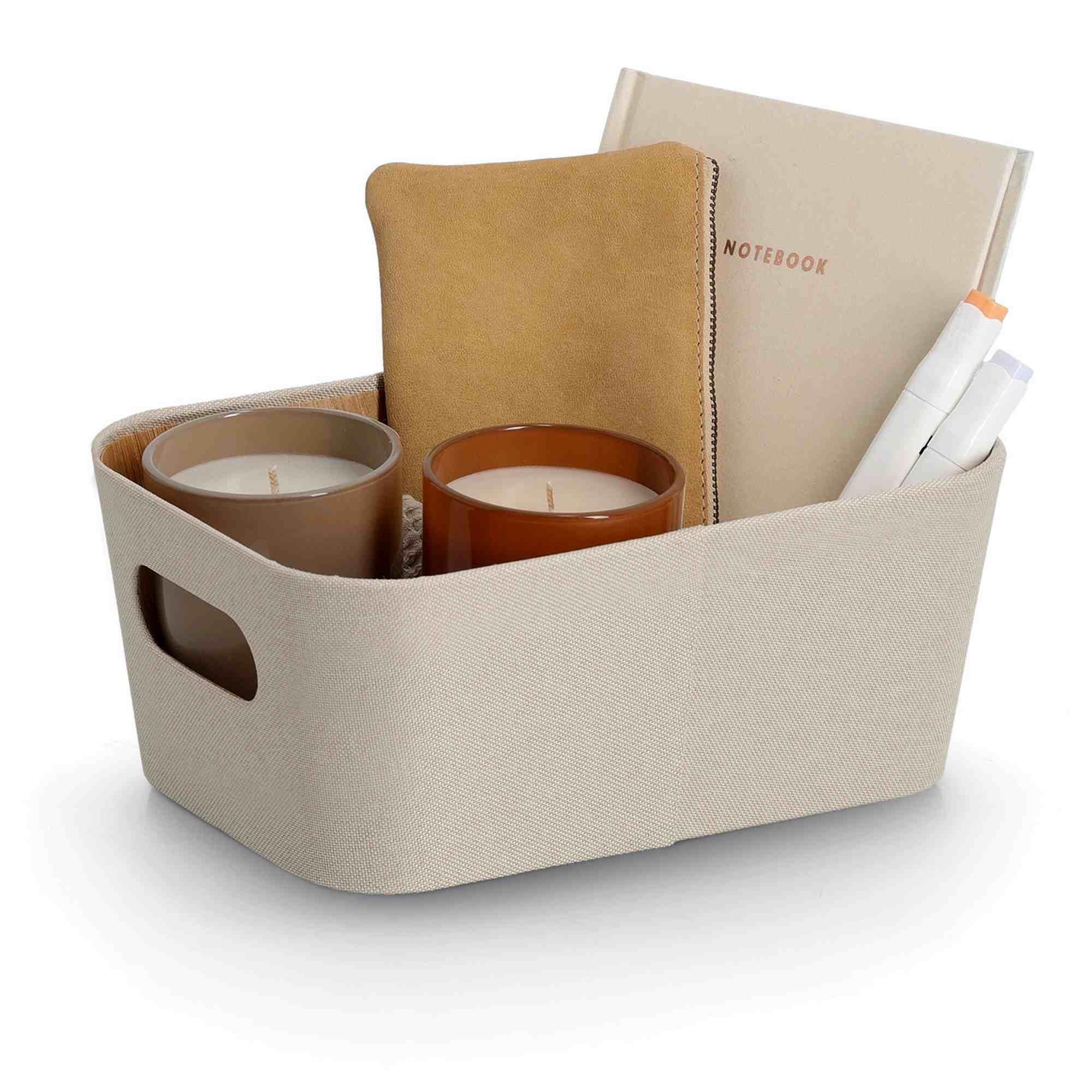 Zeller Aufbewahrungsbox beige (klein) 26x18x11cm 14516