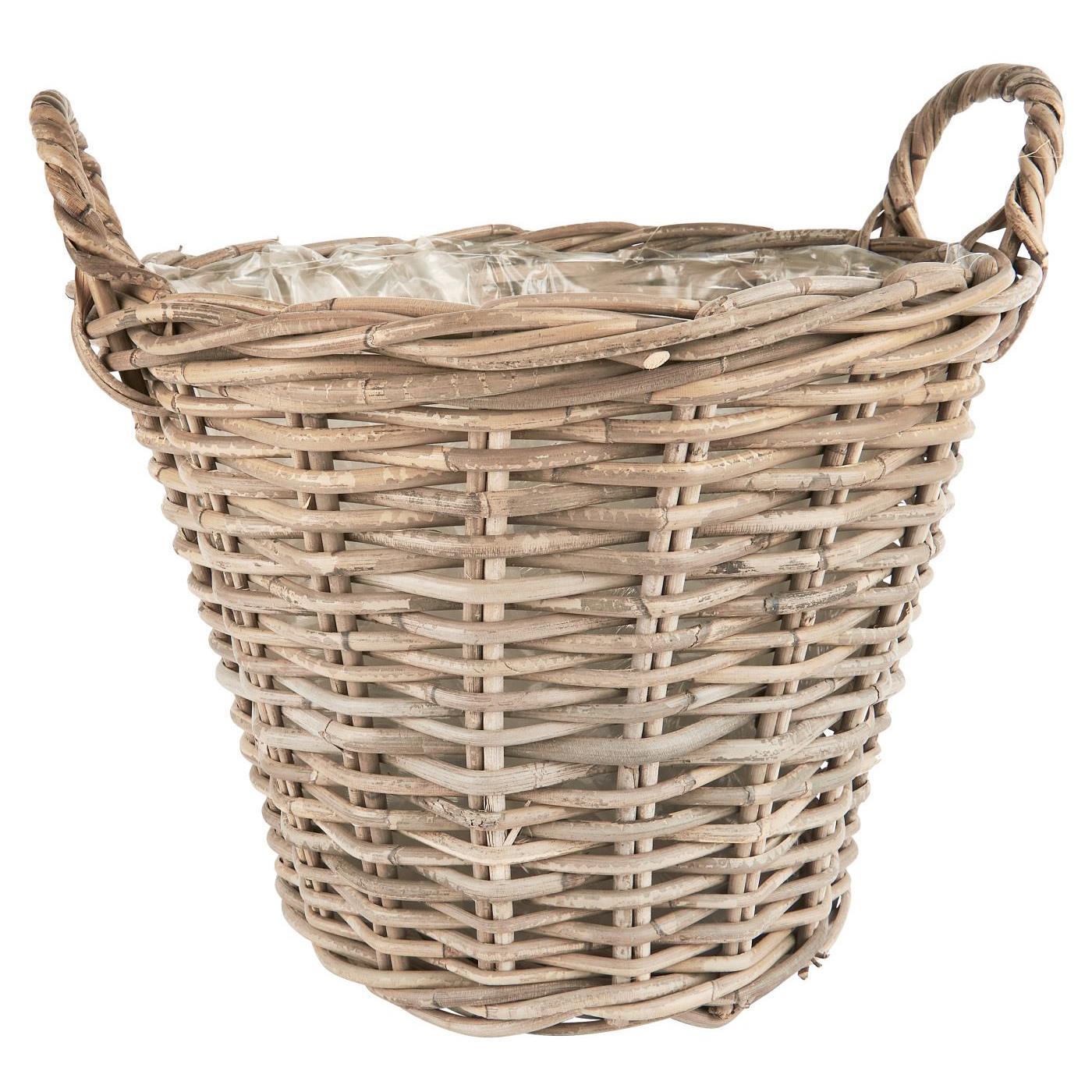 IB Laursen Aufbewahrungskorb Rattan mit Plastikeinlage 3784-00 IB Laursen Aufbewahrungskorb Rattan mit Plastikeinlage 3784-00