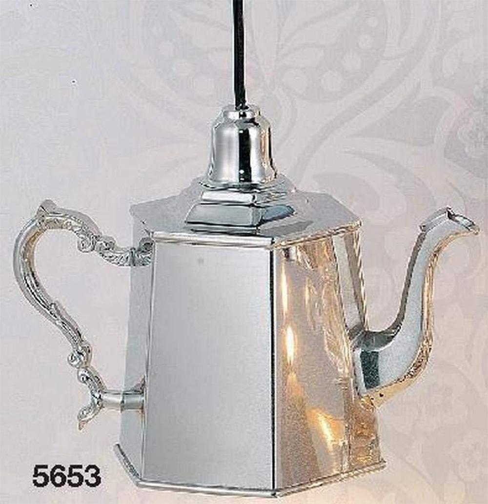 Hoff-Interieur Deckenlampe Kaffeekanne silber