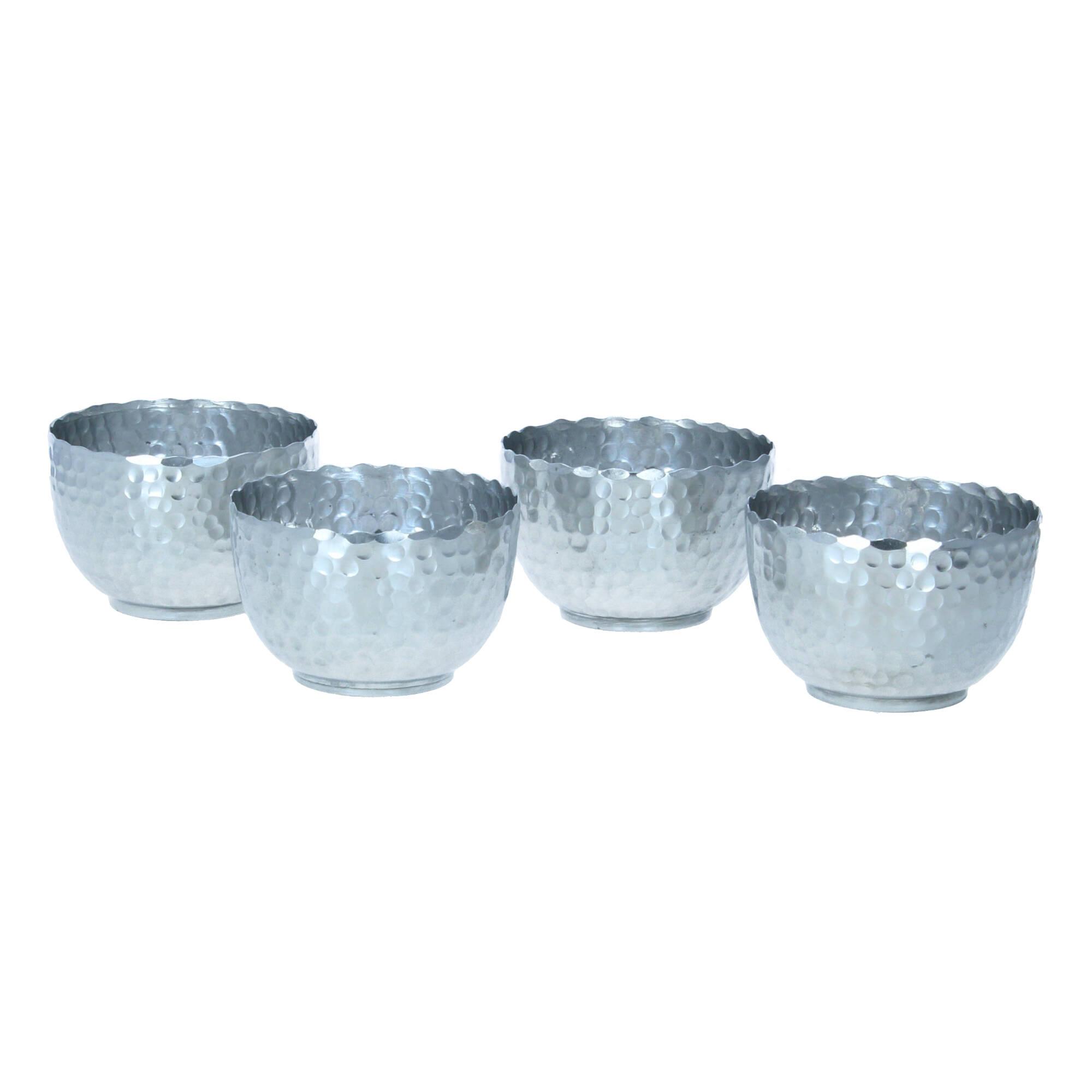 Bloomingville Schalen 11 cm 4er Set Aluminium silber Bloomingville Schalen 11 cm 4er Set Aluminium silber