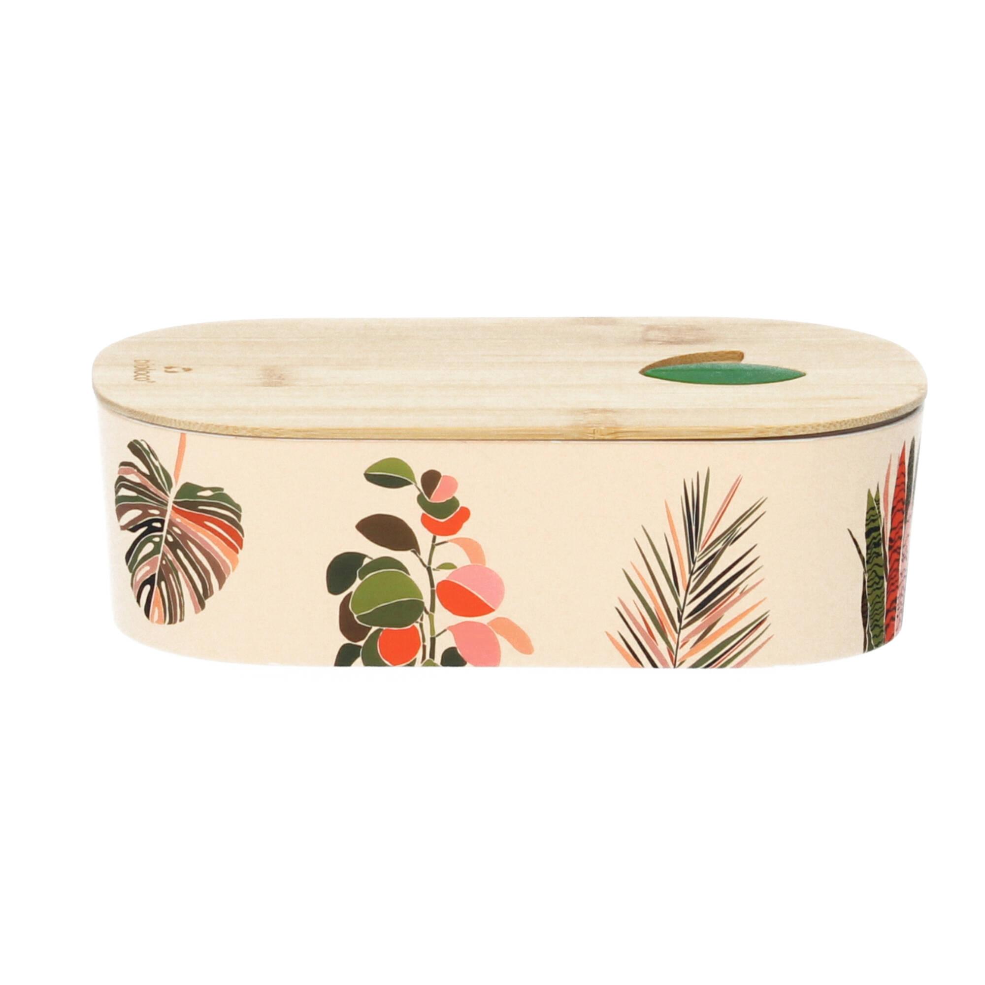 chic.mic Lunchbox bioloco plant oval colorful leaves BPLB108 chic.mic Lunchbox bioloco plant oval colorful leaves BPLB108