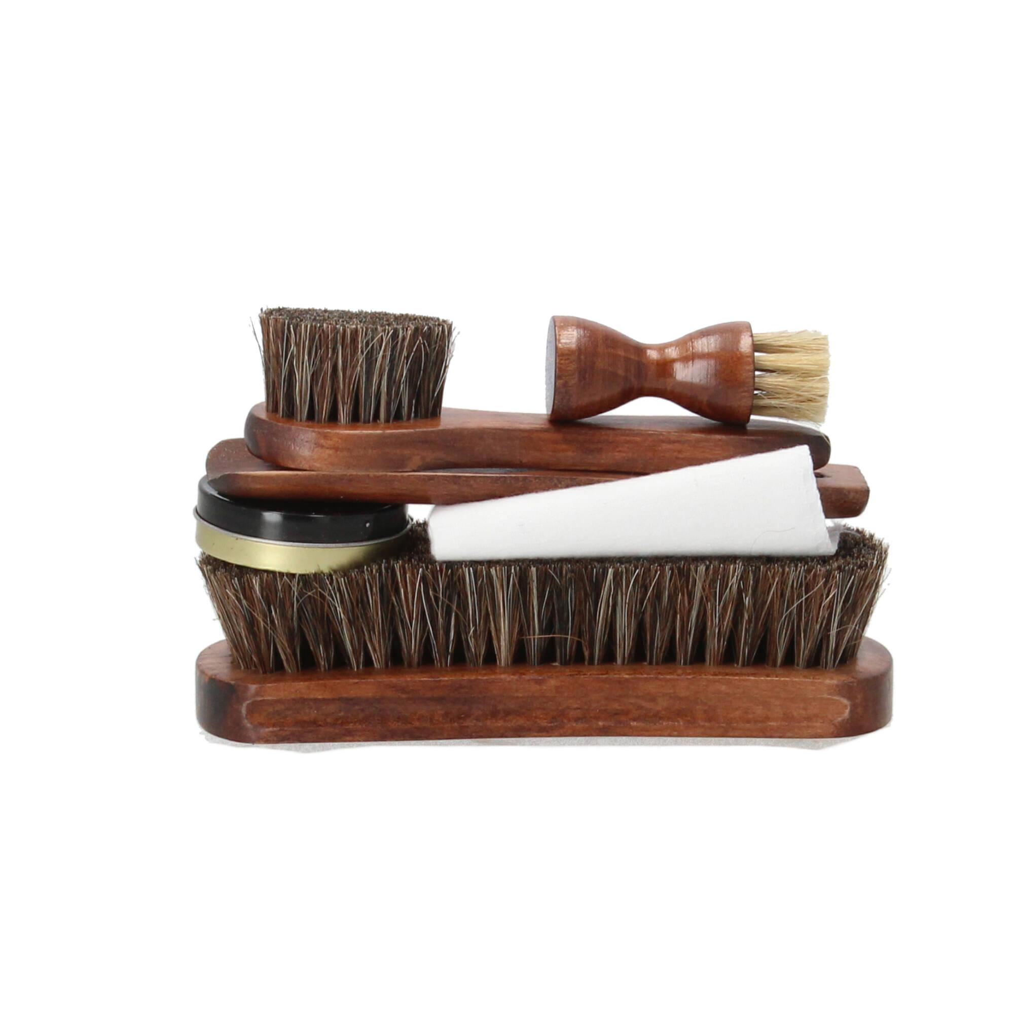 Esschert Design Schuhputzset Schuhpflege Schuhe reinigen 7 tlg. braun Esschert Design Schuhputzset Schuhpflege Schuhe reinigen 7 tlg. braun