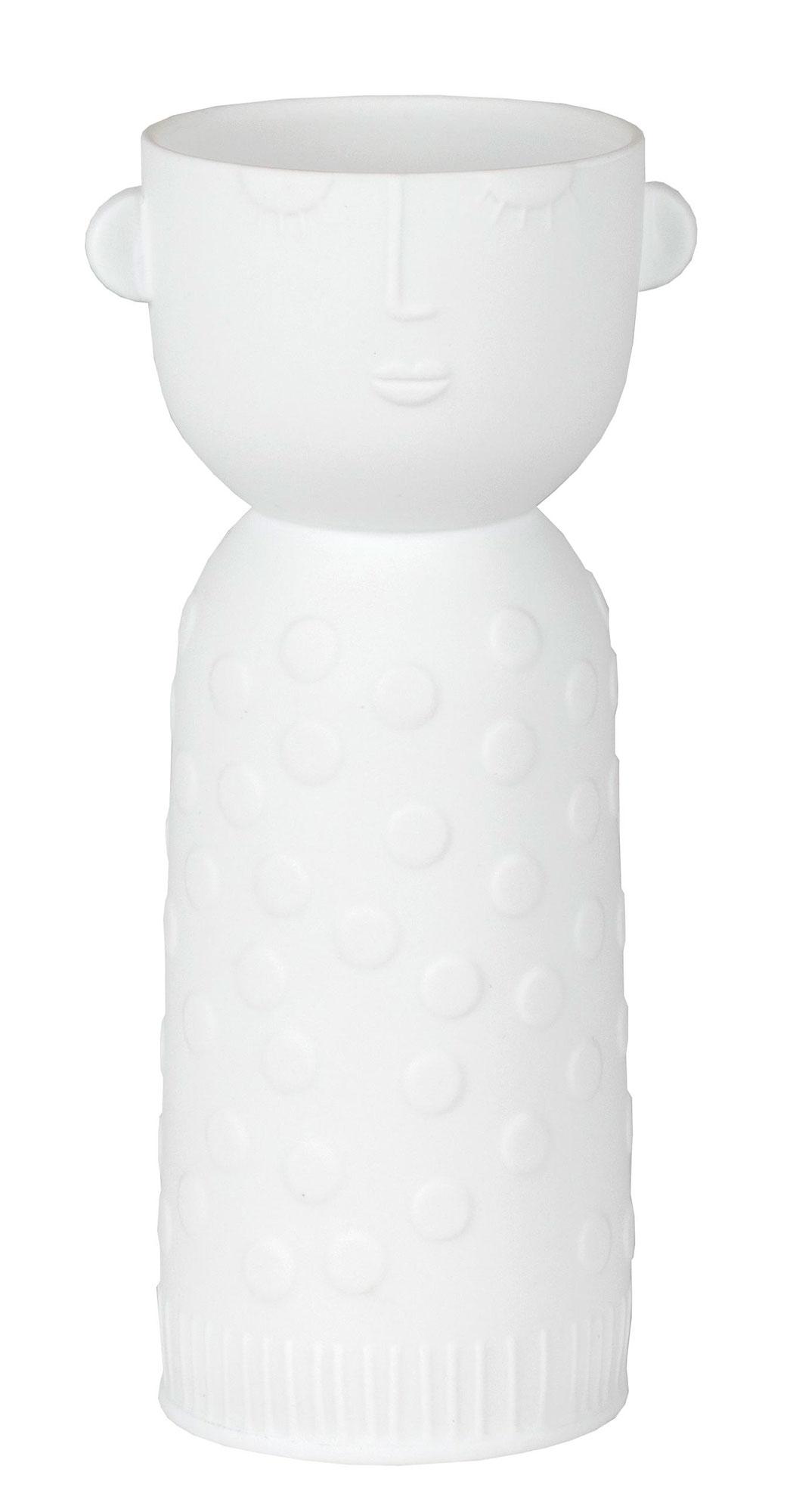 räder Living Naturgestalt Luna Porzellanvase weiß