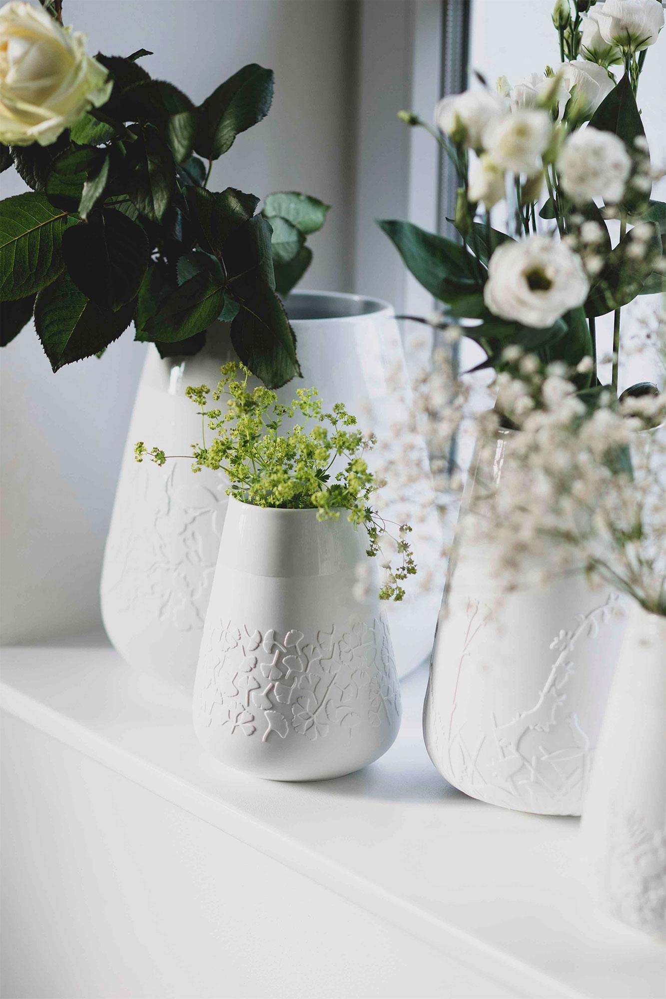 räder Living Poesievase floral Gräser 23,5 cm Vase Porzellan