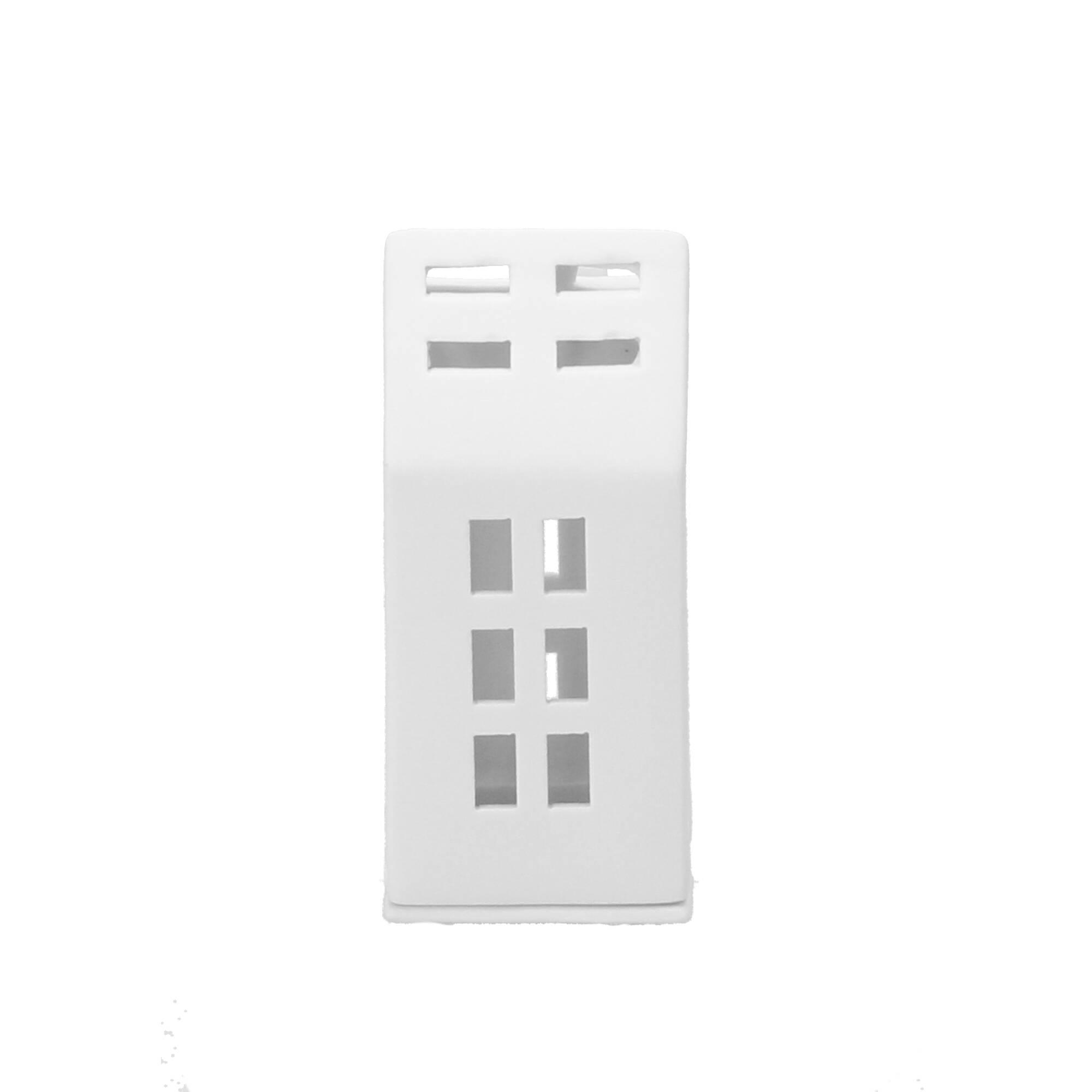 räder Living Mini Lichthaus Gästehaus 6x6x13 cm Porzellan weiß