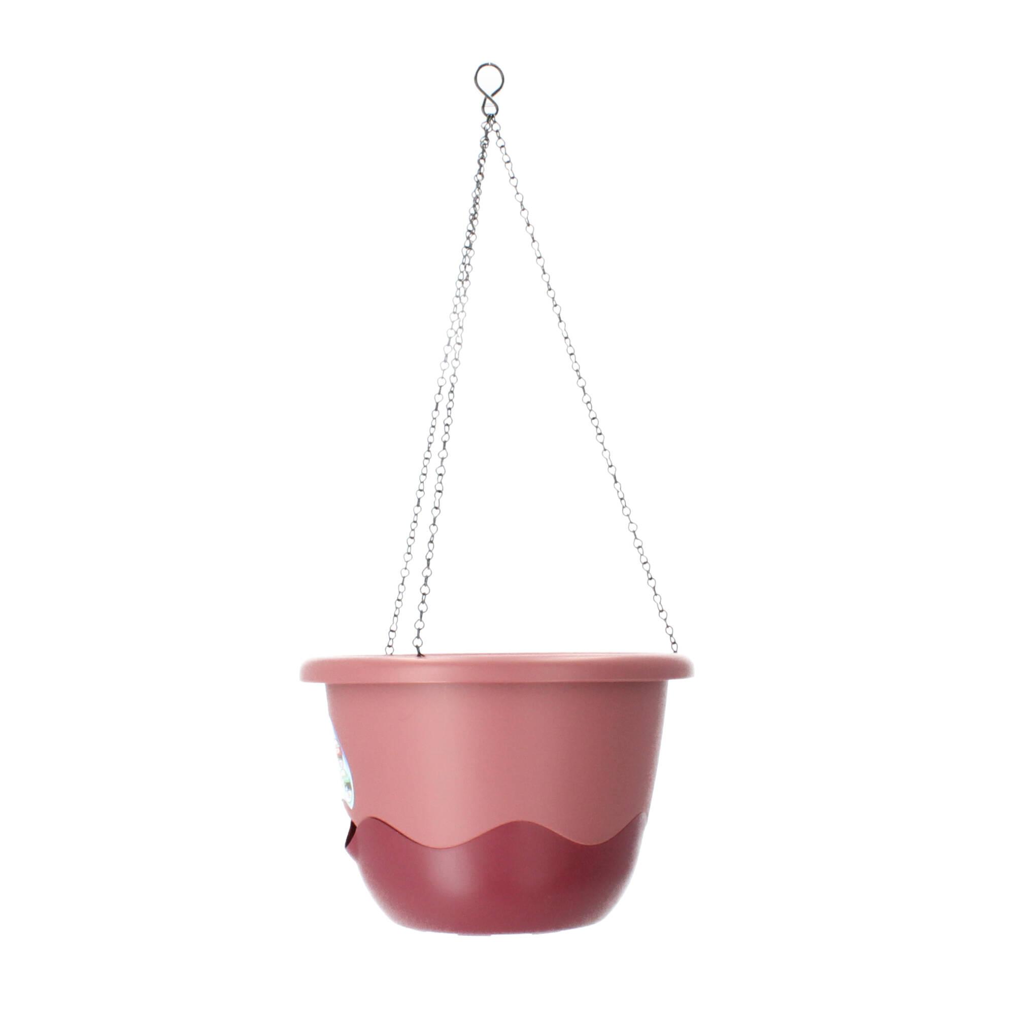 Plastia Blumenampel Mareta 30 rosa wasserspeicher