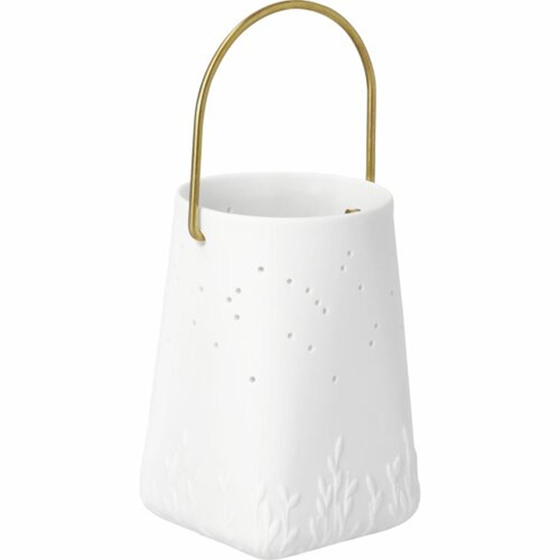 räder Deign Laterne Lichtung Porzellan weiß H:11,1cm 0018394