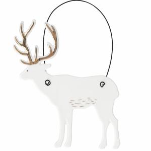 räder Wintertier Anhänger Hirsch Porzellan weiß 0092703 räder Wintertier Anhänger Hirsch Porzellan weiß 0092703