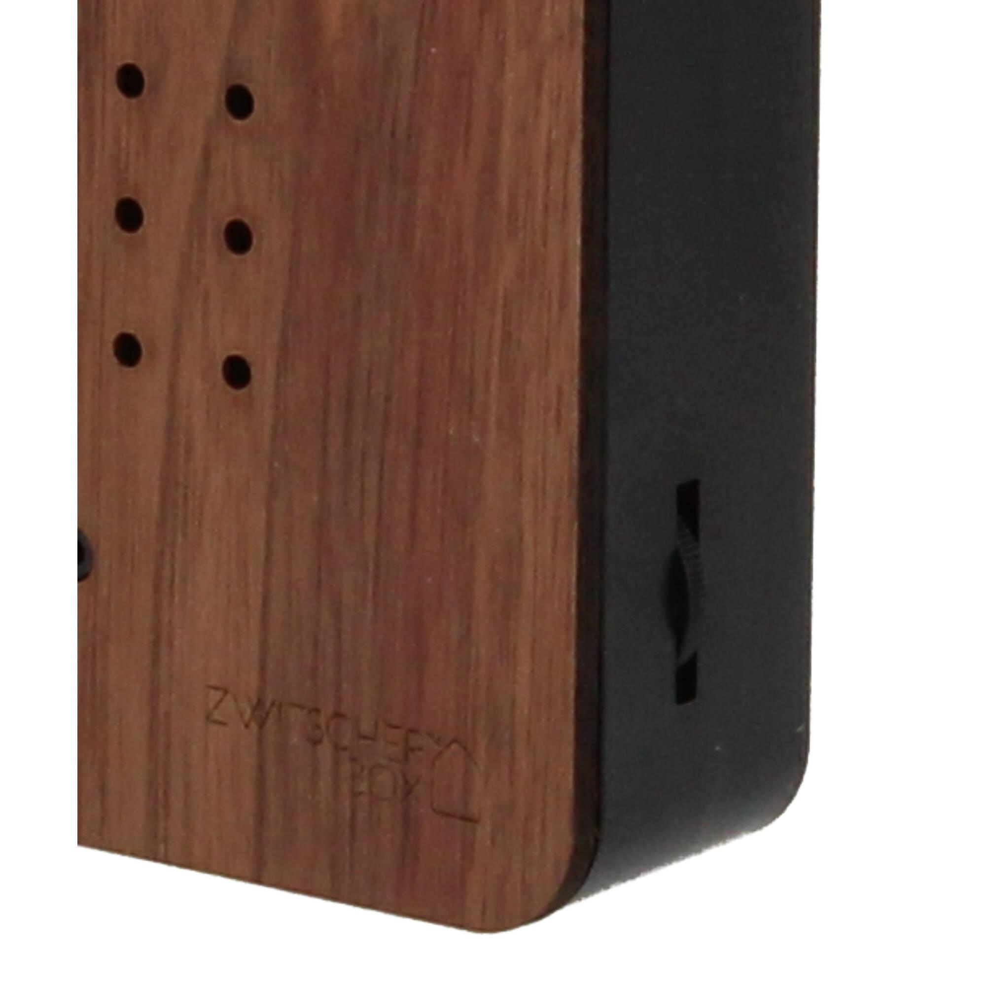Relaxound Zwitscherbox Holz Walnuss schwarz Relaxound Zwitscherbox Holz Walnuss schwarz