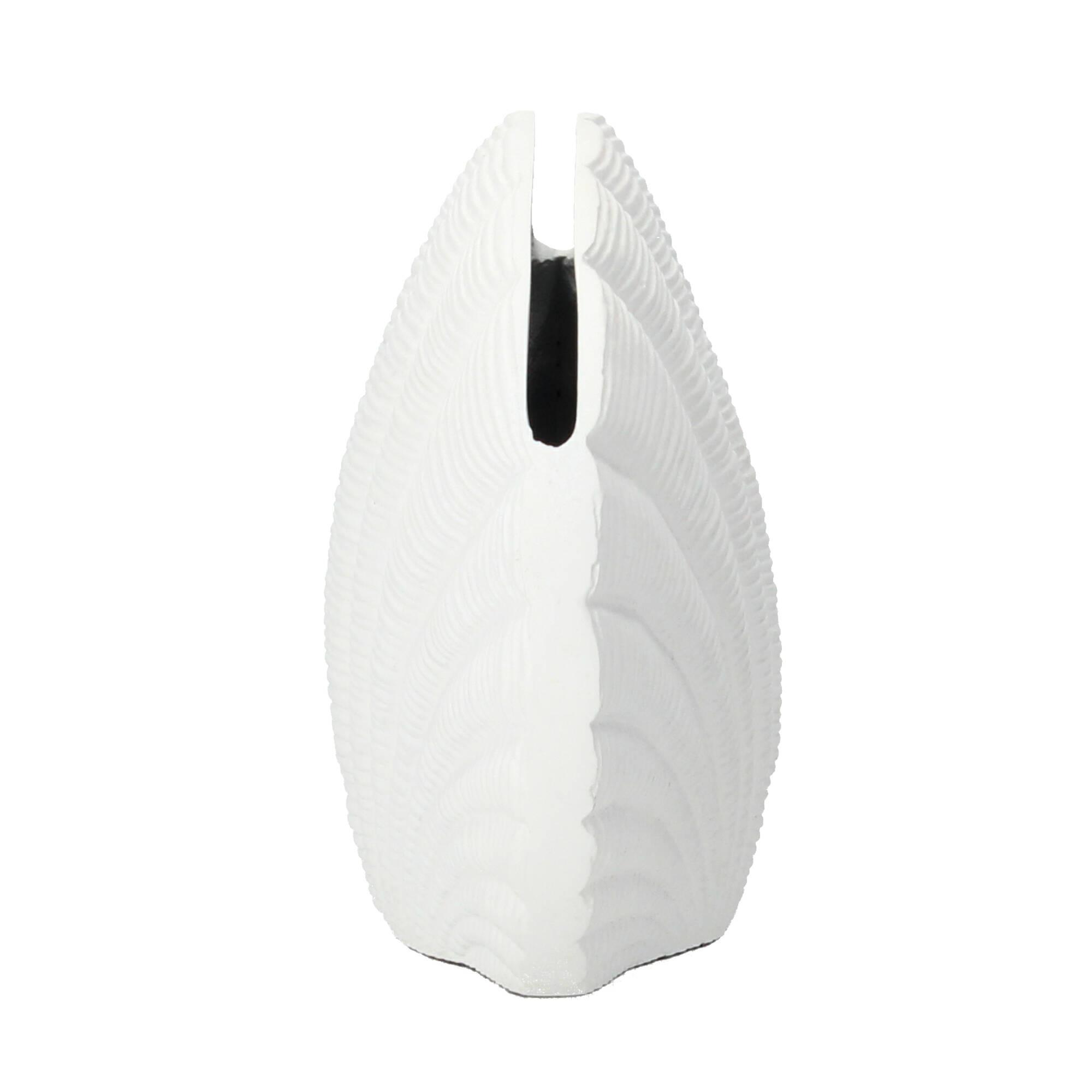 Nordal KAPITI Blumenvase Vase Dekoration S 23 cm Aluminium weiß