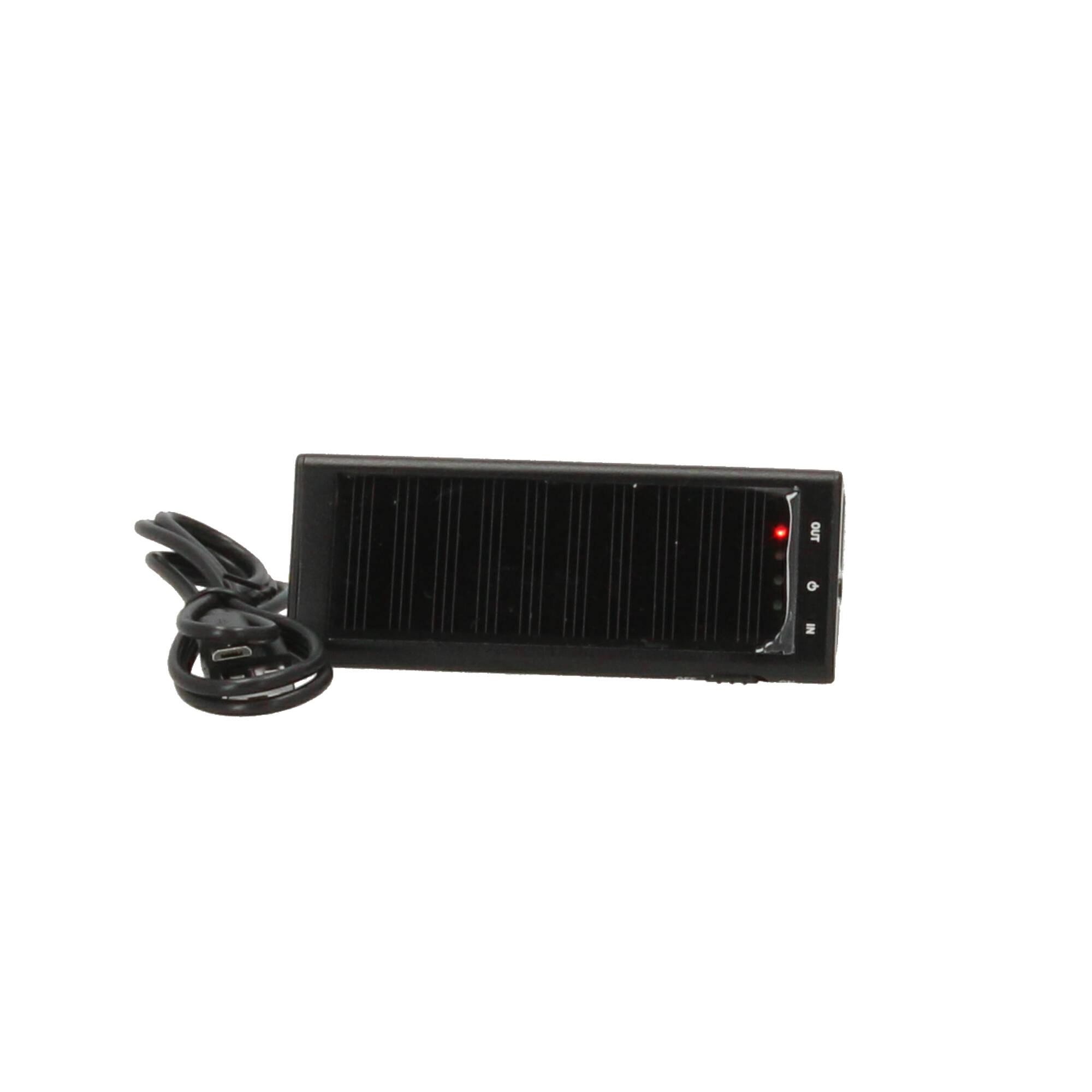 Loooqs 2.200 mAh Solar Powerbank schwarz Loooqs 2.200 mAh Solar Powerbank schwarz