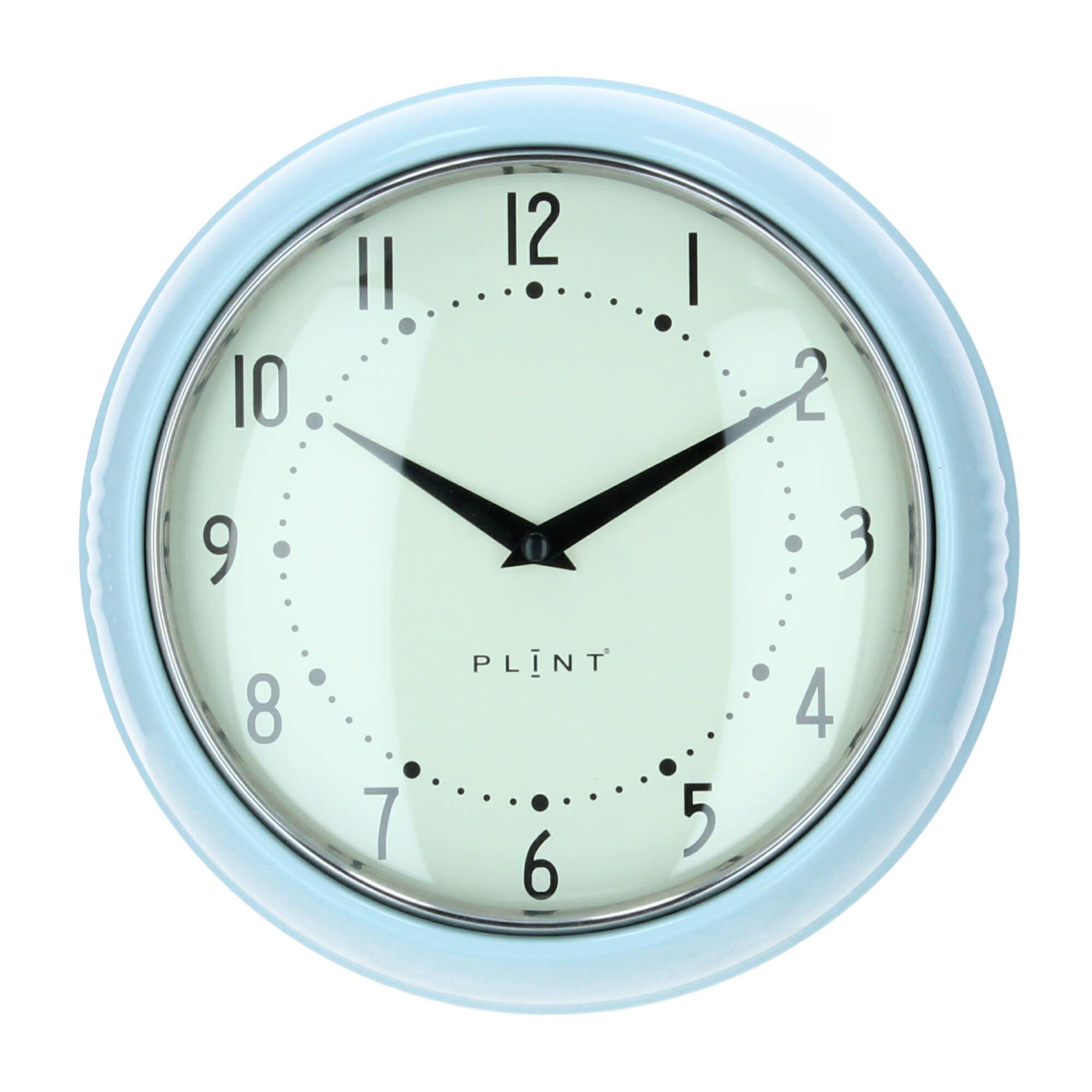 Plint Wanduhr Küchenuhr Retro ice pastellblau Plint Wanduhr Küchenuhr Retro ice pastellblau