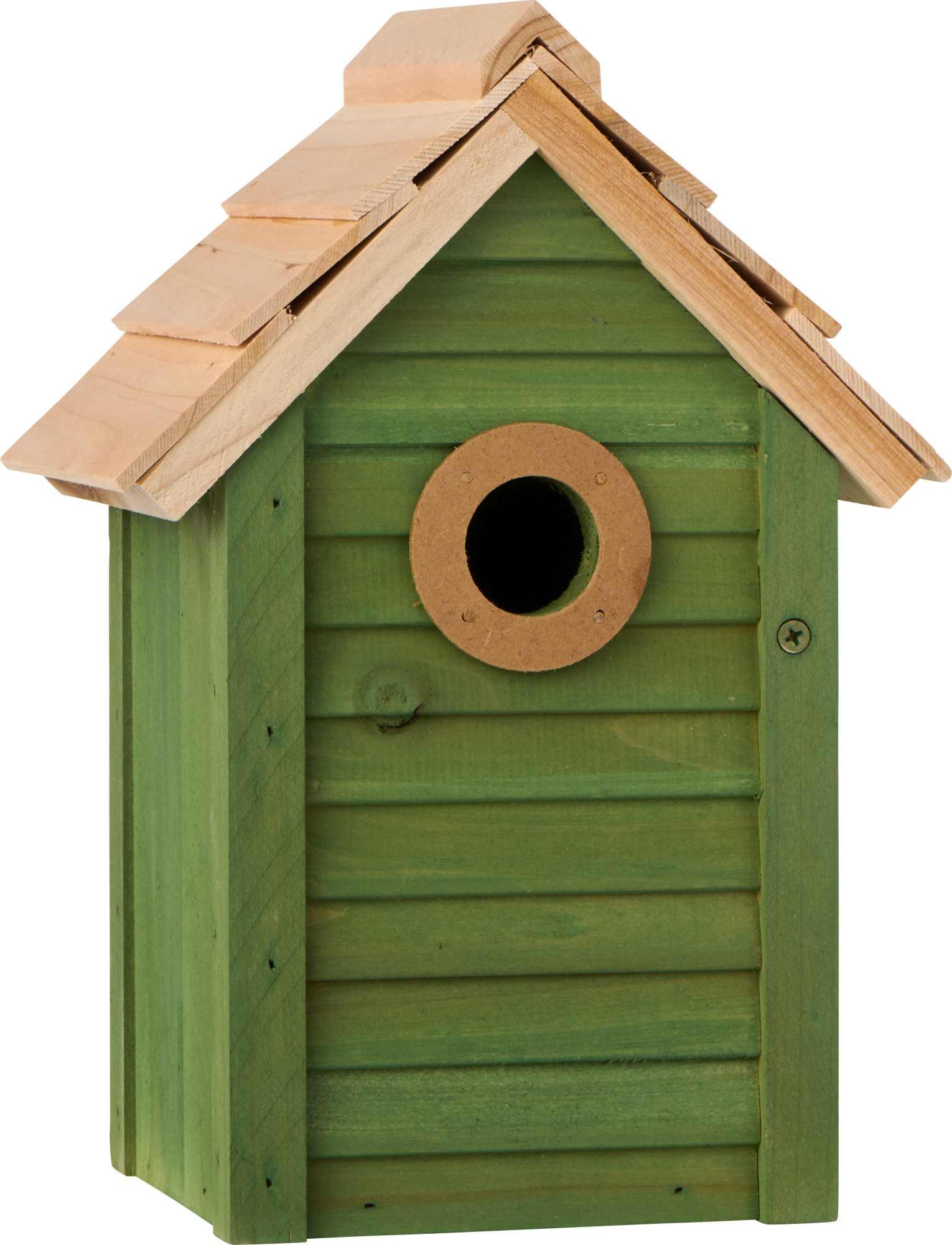 IB Laursen Nistkasten Vogelhaus Grün - naturf. Dach Loch 32mm IB Laursen Nistkasten Vogelhaus Grün - naturf. Dach Loch 32mm