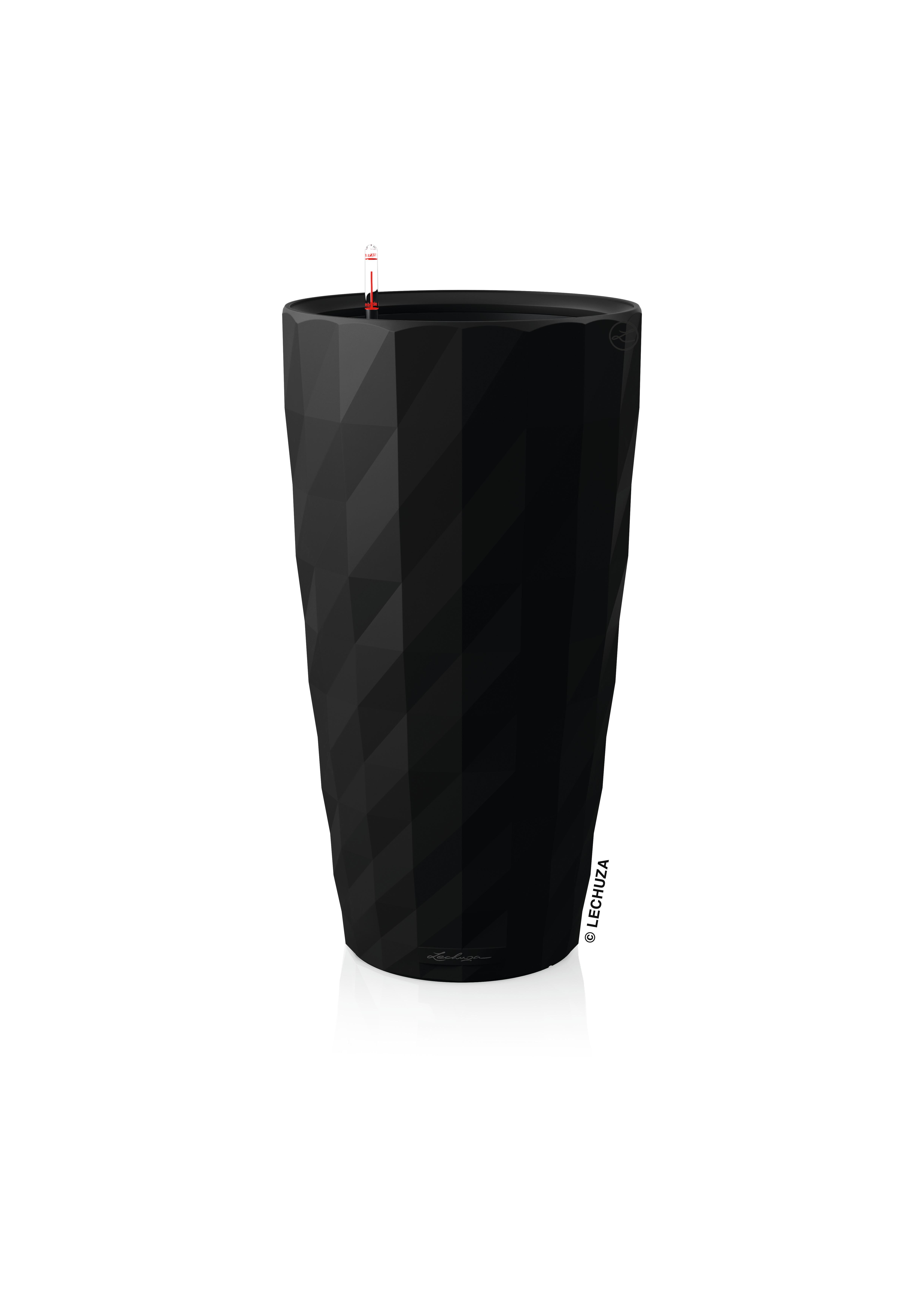 Lechuza Pflanzkübel hoch Diamante Premium 40 schwarz matt