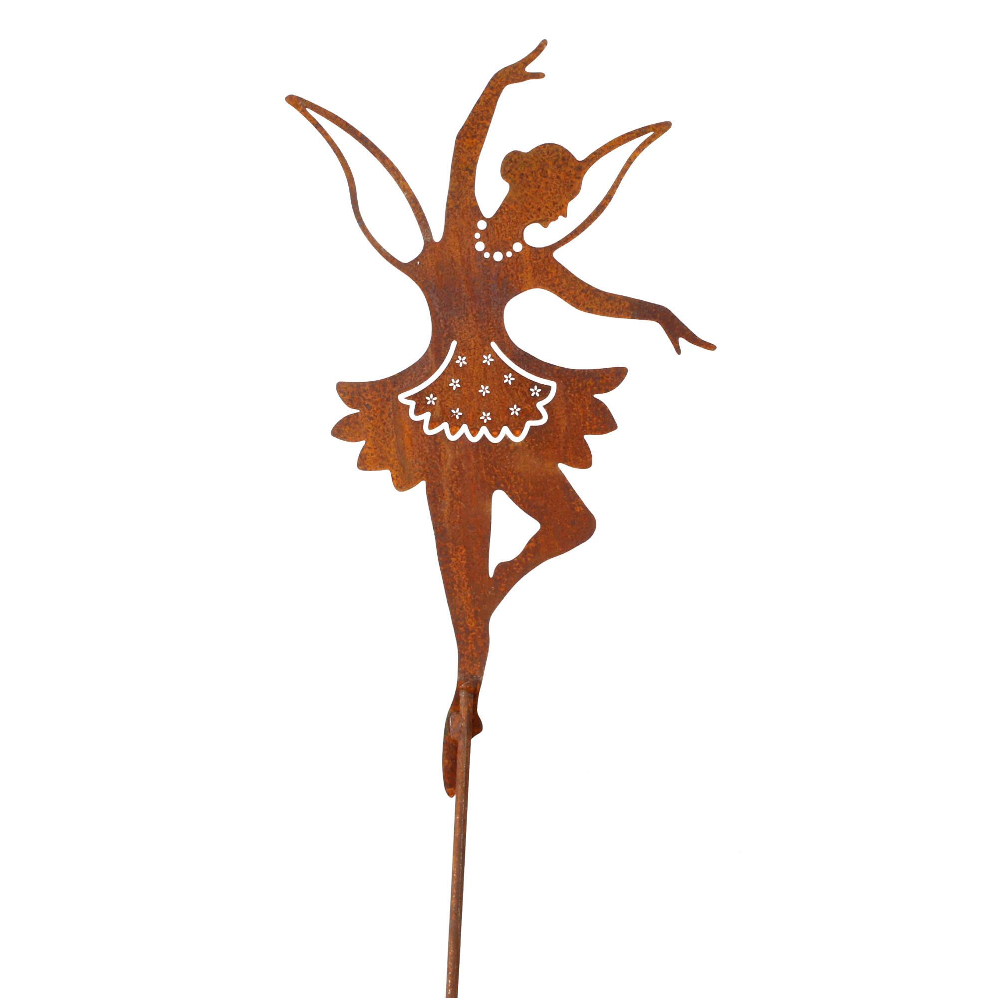 Lünemann Gartenstecker Ederost Fee tanzend 35x20cm