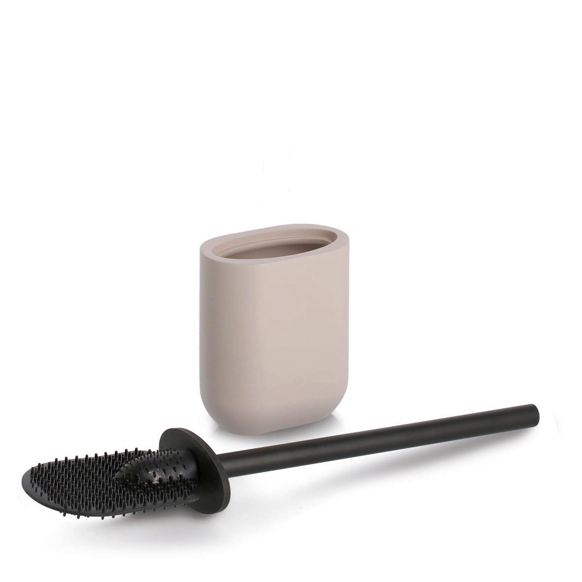 Zeller WC-Bürste Polyresin Edelstahl Greige Grau 18958