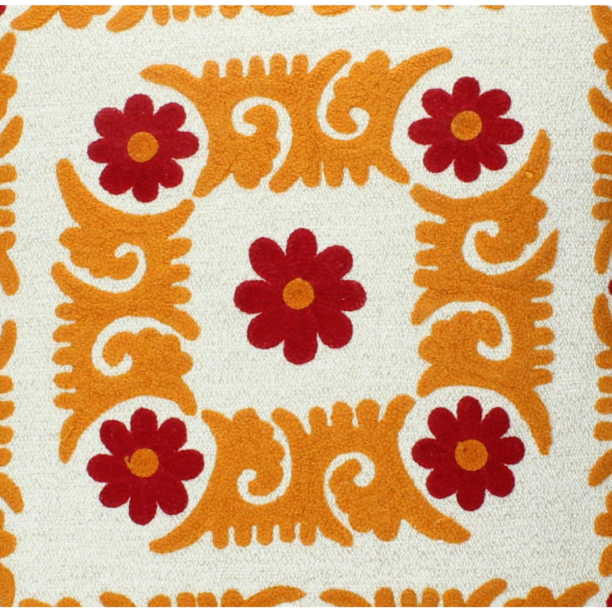 Bloomingville Kissen 50x50 cm Blumen mehrfarbig Baumwolle Bloomingville Kissen 50x50 cm Blumen mehrfarbig Baumwolle