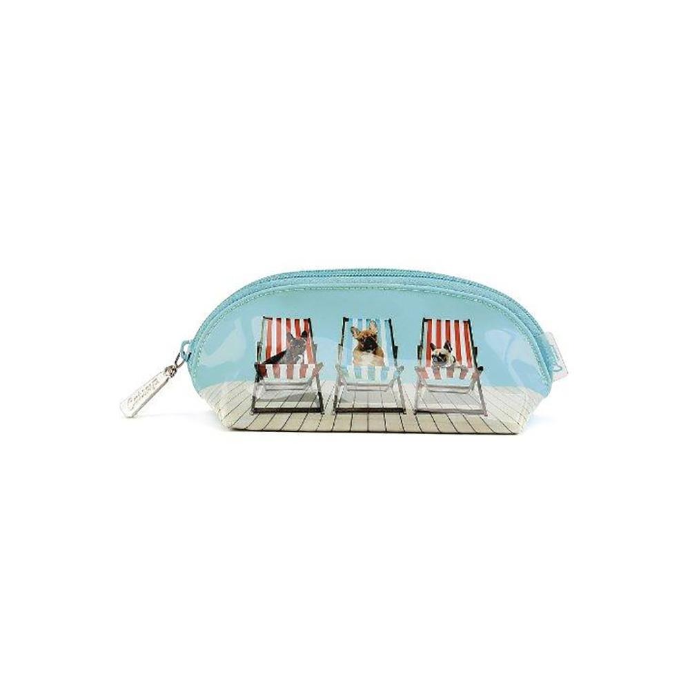 Catseye London Ovale Kosmetiktasche, Deckchair Dogs, Hund DC6VB