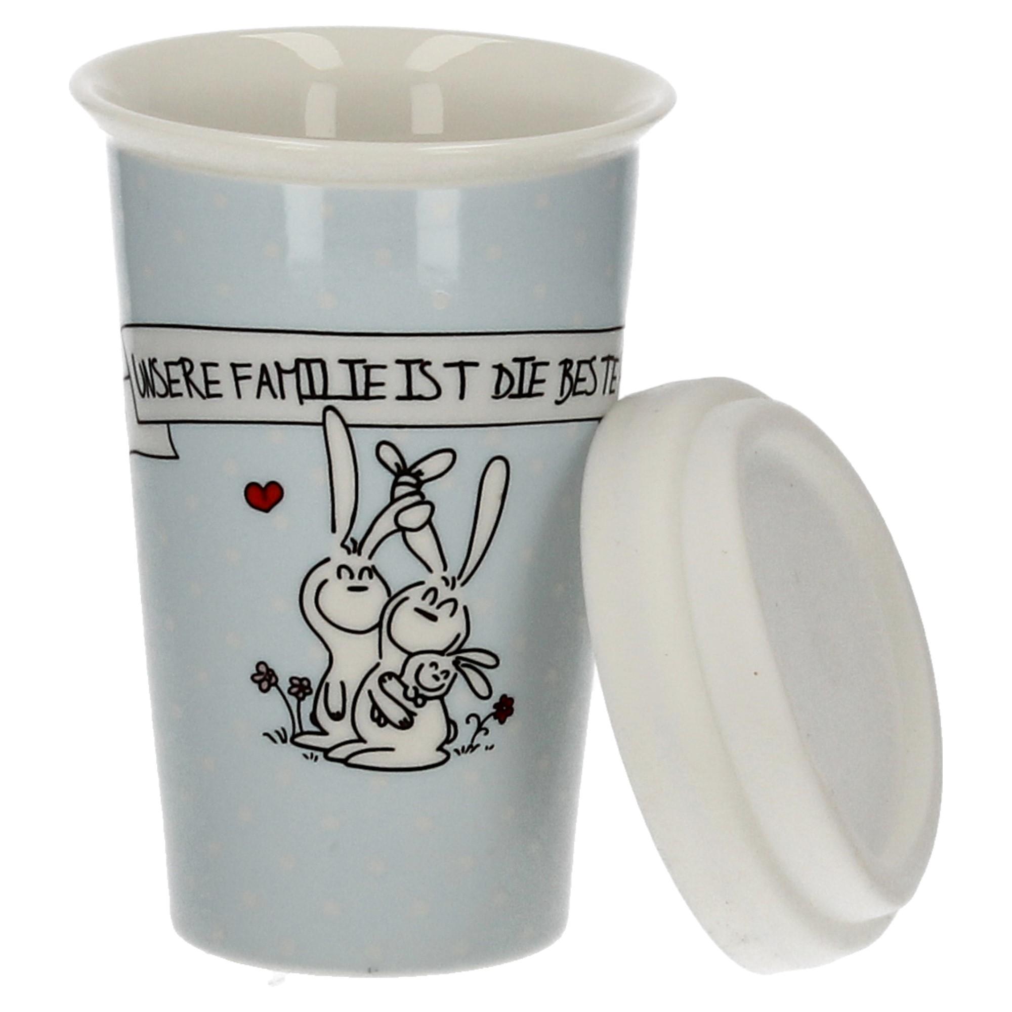 Mea Living Coffee to Go Becher - Unsere Familie ist die Beste, CTGDH-002