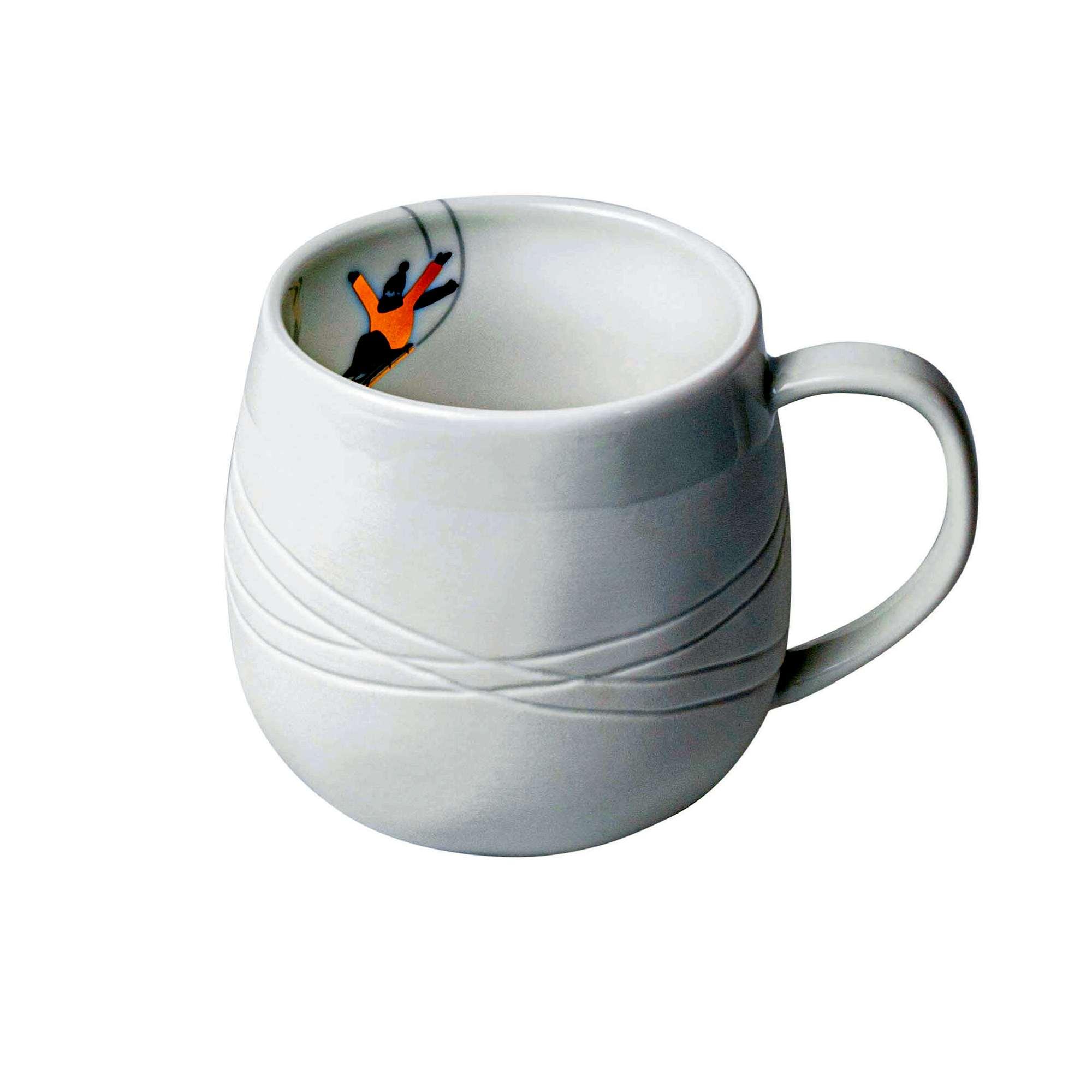 räder Schneetag Tasse Schlitten Porzellan weiß 0092313