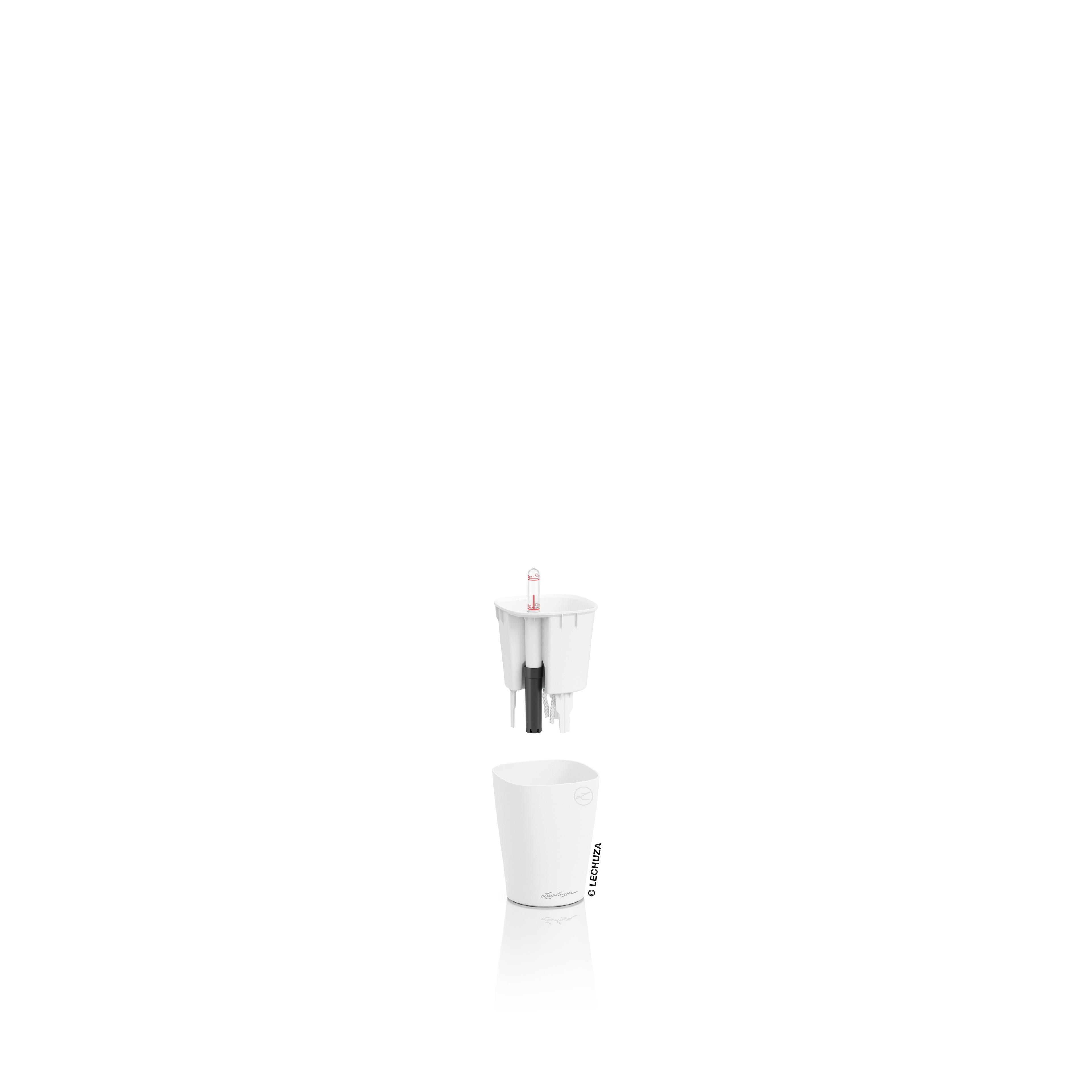 Lechuza Blumentopf klein Mini Deltini weiß matt 14944