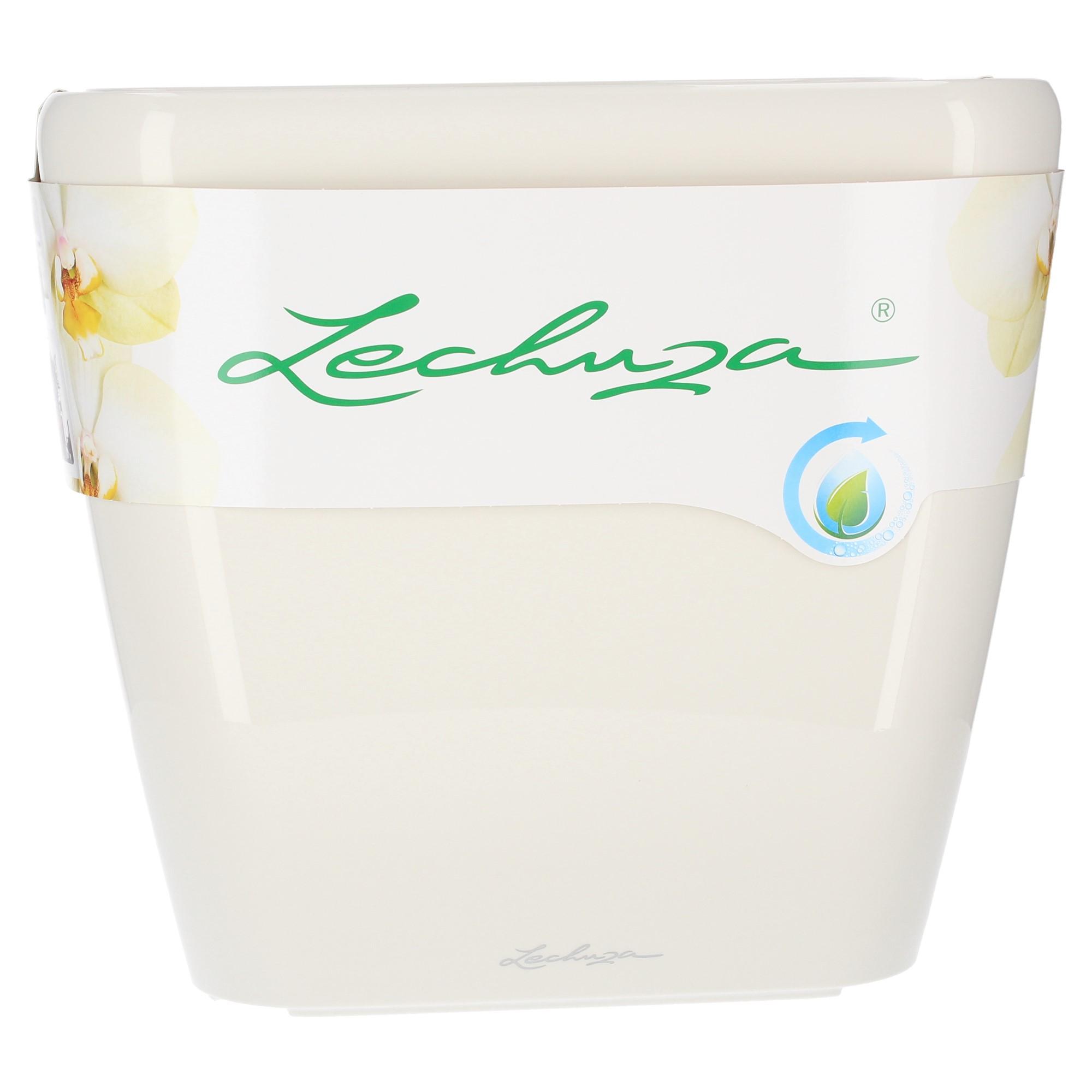 Lechuza Blumentopf groß Quadro LS 35 weiß hochglanz Lechuza Blumentopf groß Quadro LS 35 weiß hochglanz