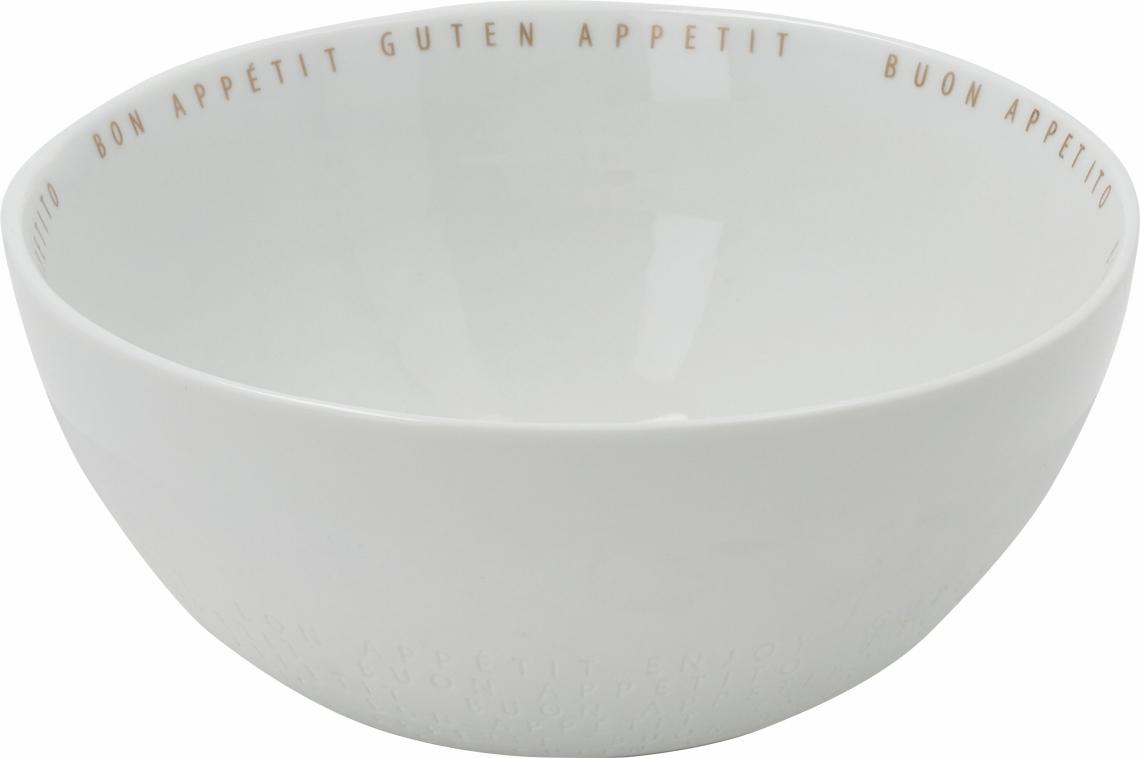 räder Schüssel Guten Appetit D:17,5cm Porzellan weiß 0018325