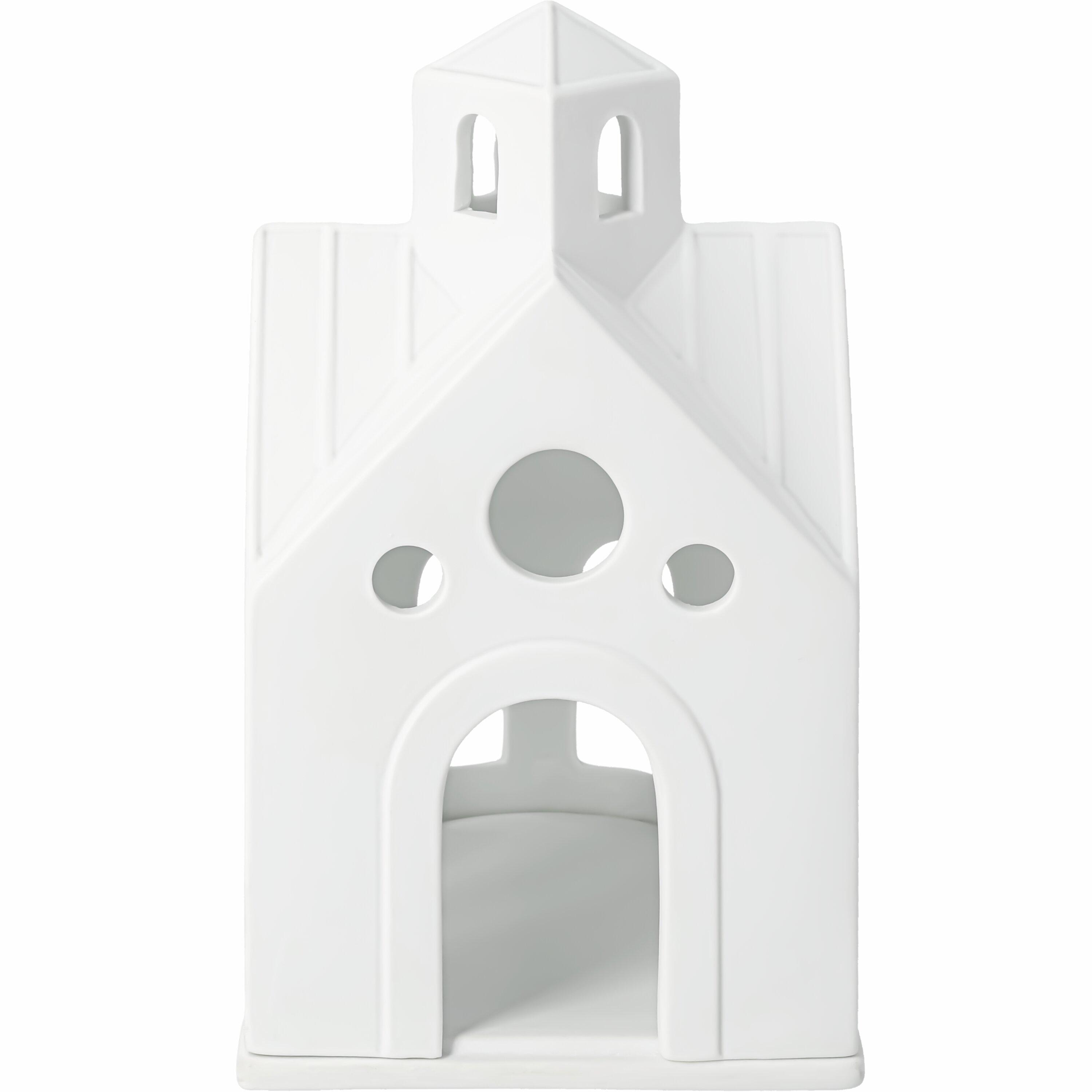 räder Lichthaus Bergkapelle Teelichthalter Porzellan weiß 0092962
