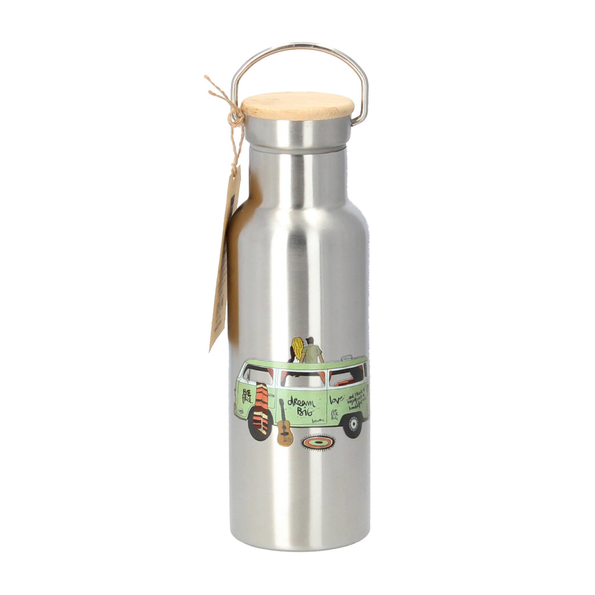 PPD Trinkflasche Edelstahl Thermosflasche Freiheit Bus Camper 500 ml PPD Trinkflasche Edelstahl Thermosflasche Freiheit Bus Camper 500 ml
