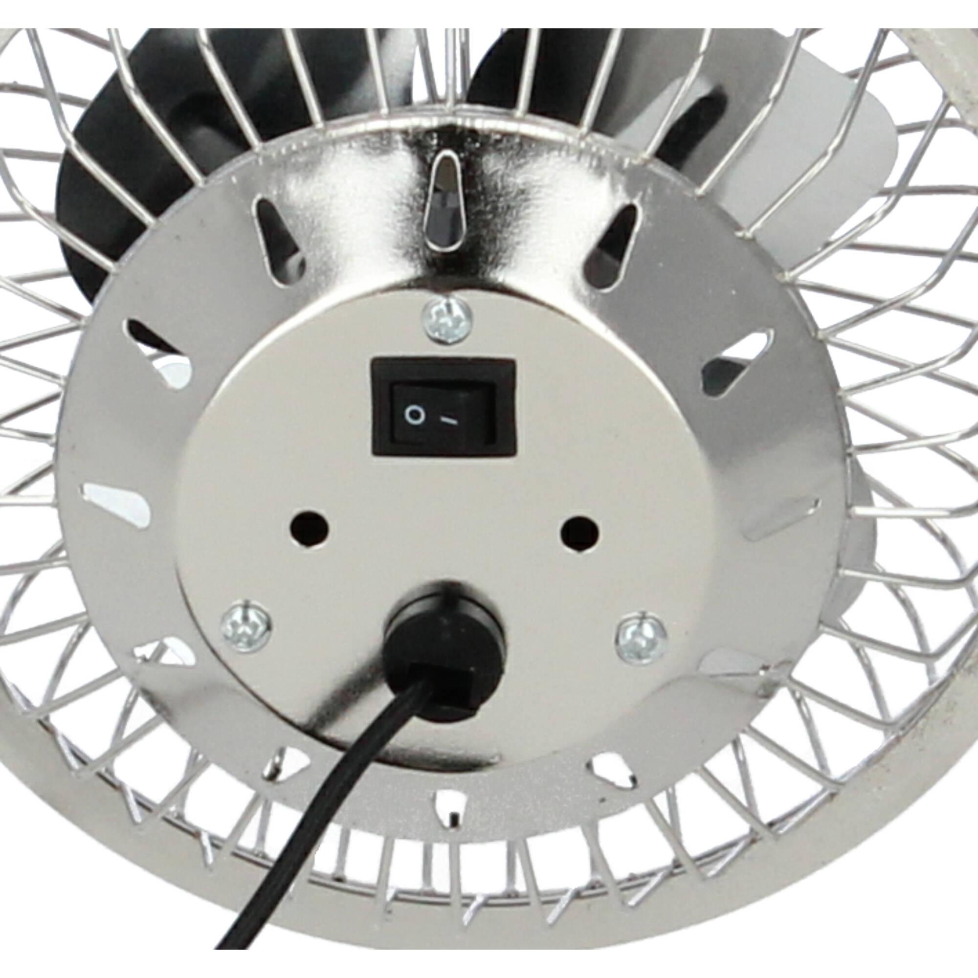 Kikkerland USB Ventilator Metall silber