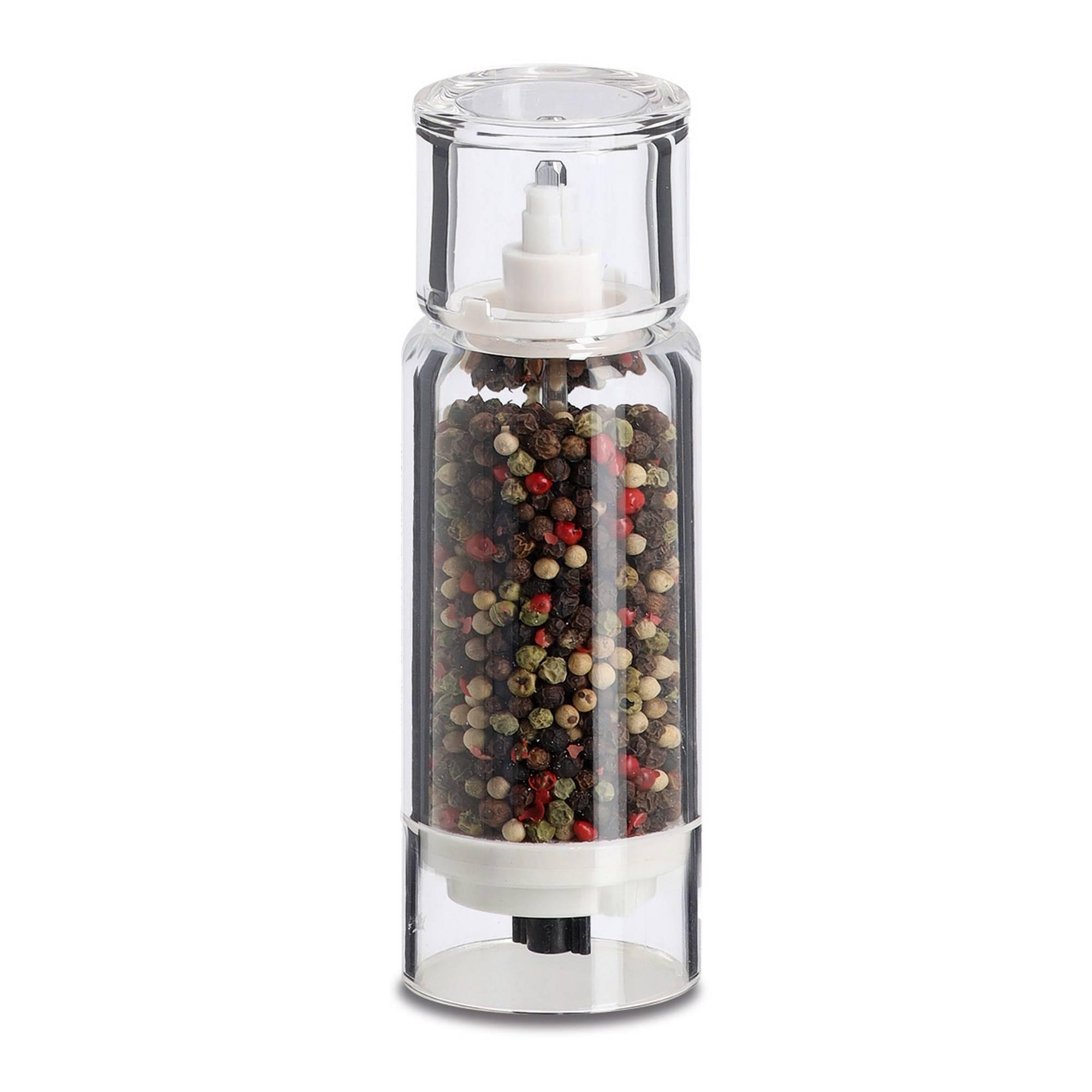 Zeller Gewürzmühle Salz-/ Pfeffermühle kunststoff Transparent 19617