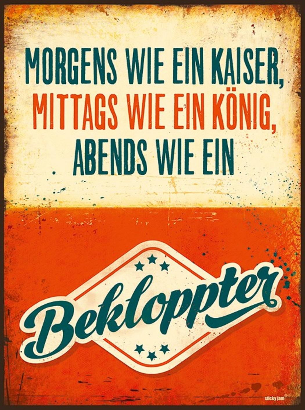 Sticky Jam Retro-Blechschild, Bekloppter, 50440604
