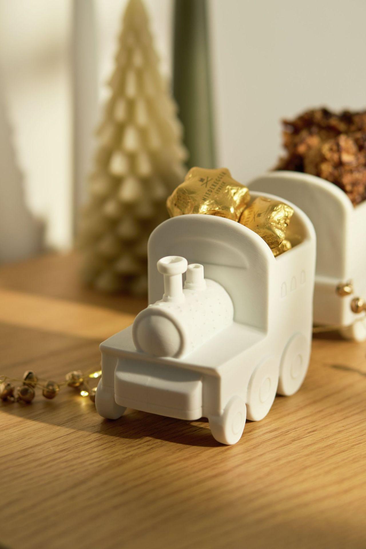 räder Schale 2er-Set Weihnachtszug Porzellan weiß 0093012 räder Schale 2er-Set Weihnachtszug Porzellan weiß 0093012