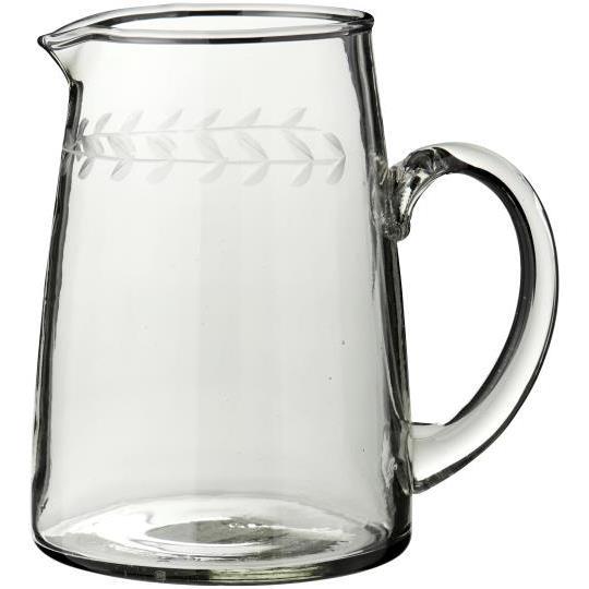 IB Laursen Kanne 0,8 l Glas m Henkel Blätterranke 02076-00