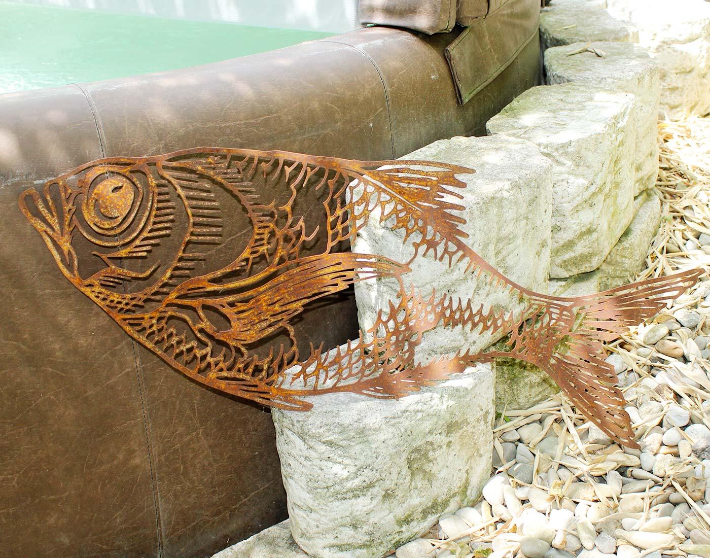 Saremo Wandbild Edelrost Fisch Saremo Wandbild Edelrost Fisch