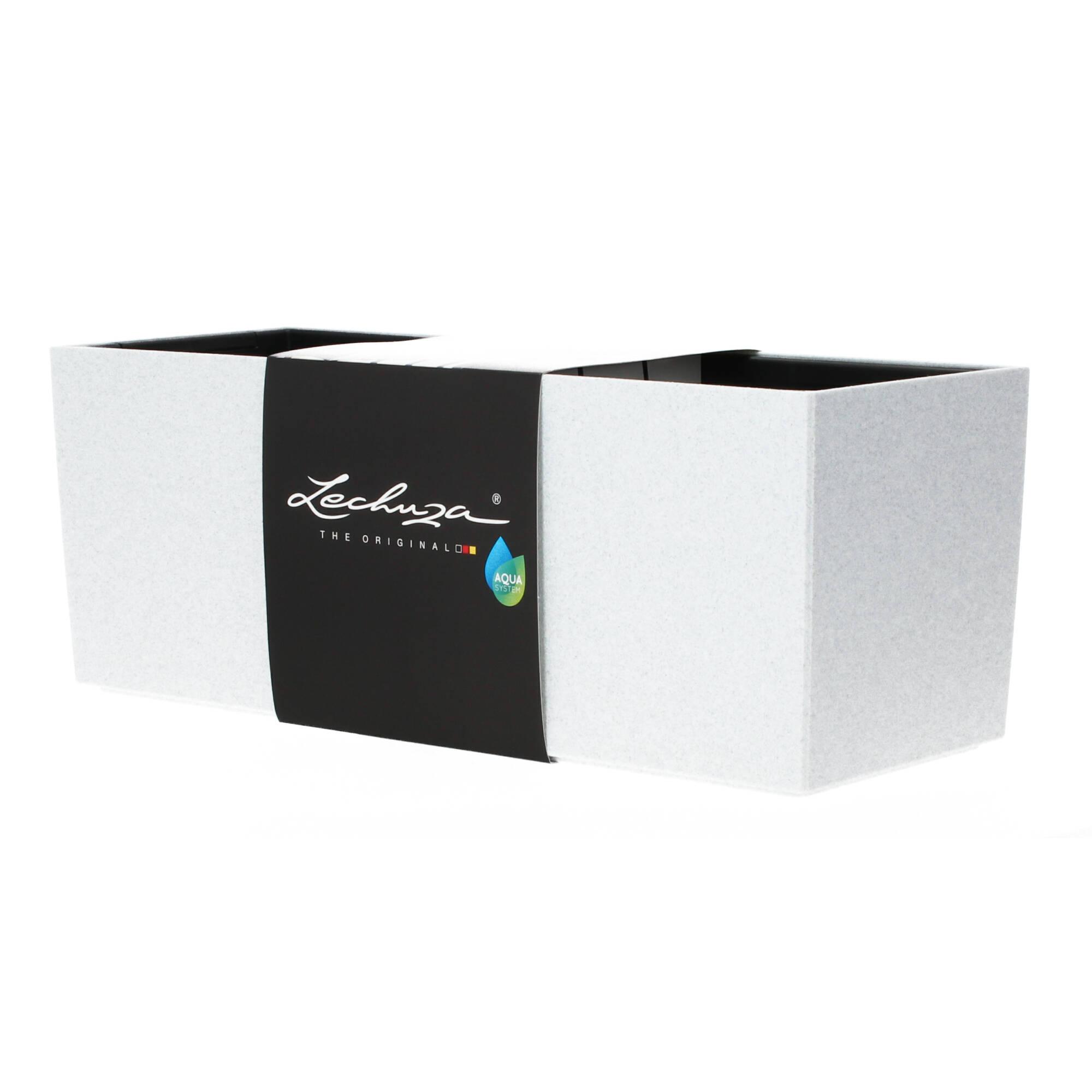 Lechuza Blumenkasten Balconera Stone 50 quarzweiß