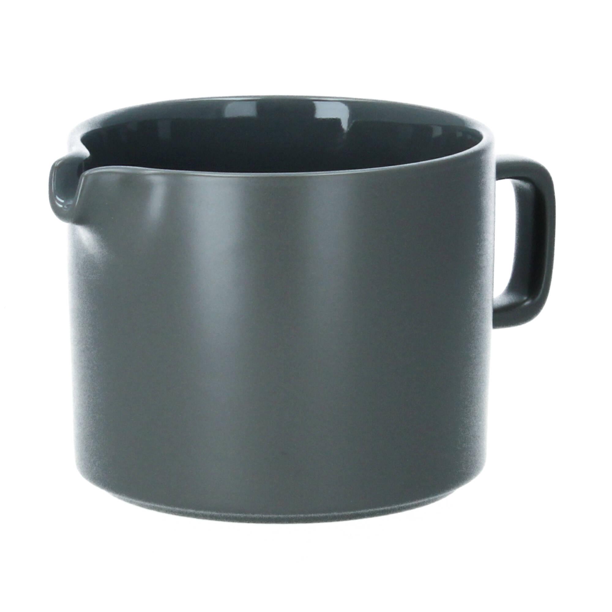 blomus Pilar Kanne 1 L Keramik pewter zinngrau
