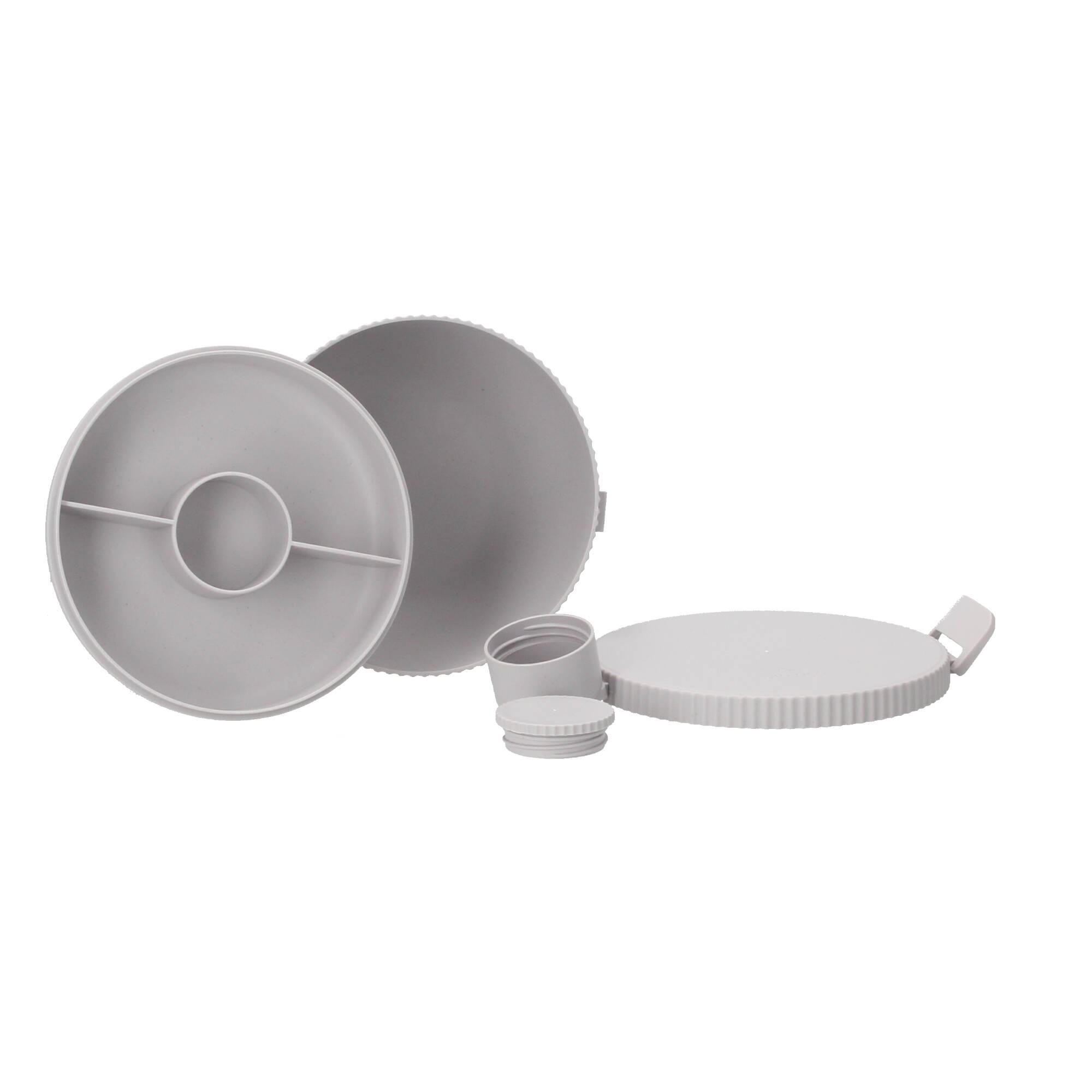 chic.mic Bentobox rund bioloco plant deluxe bowl cloud in grau