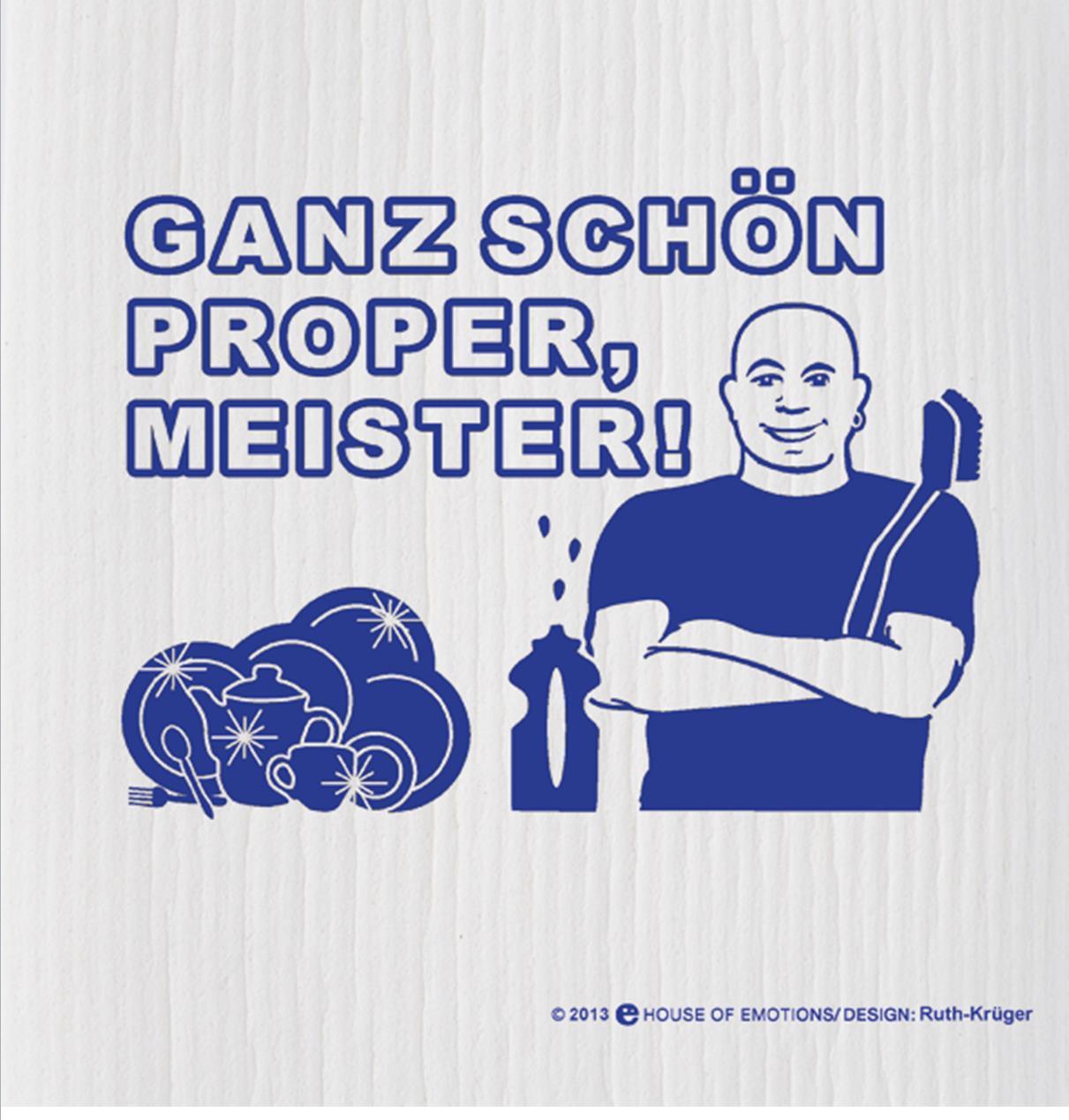 House of Emotions Spüllappen Ganz schön Proper Meister 720025 House of Emotions Spüllappen Ganz schön Proper Meister 720025