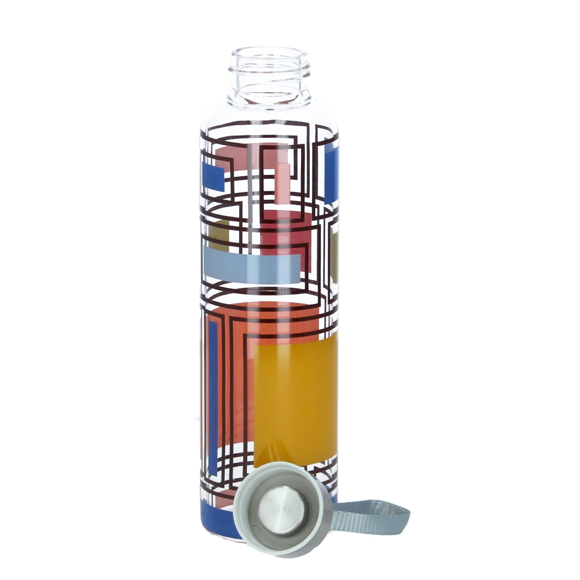 PPD Trinkflasche Glasflasche London 550 ml bunt