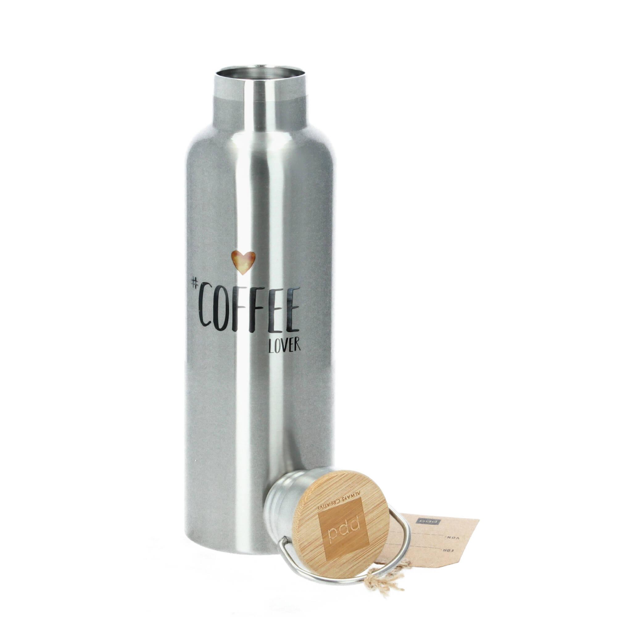 PPD Trinkflasche Edelstahl Thermosflasche coffee lover 750 ml mehrfarbig PPD Trinkflasche Edelstahl Thermosflasche coffee lover 750 ml mehrfarbig