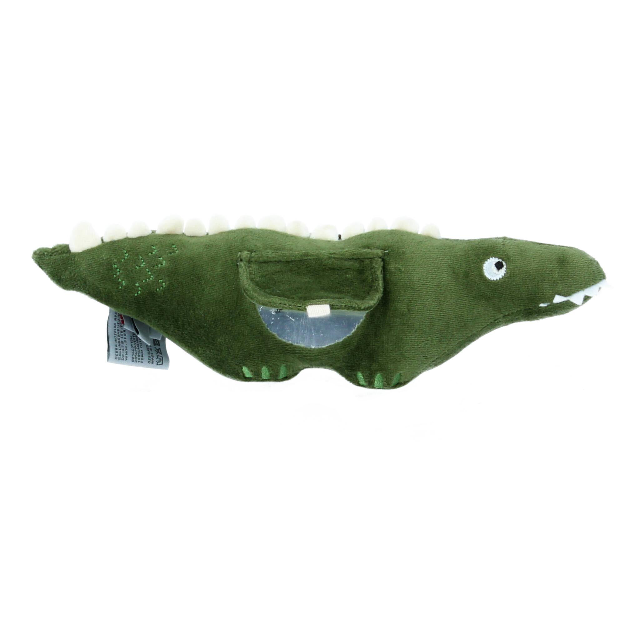 Sebra Baby Activity Spielzeug Ali der Alligator moss green