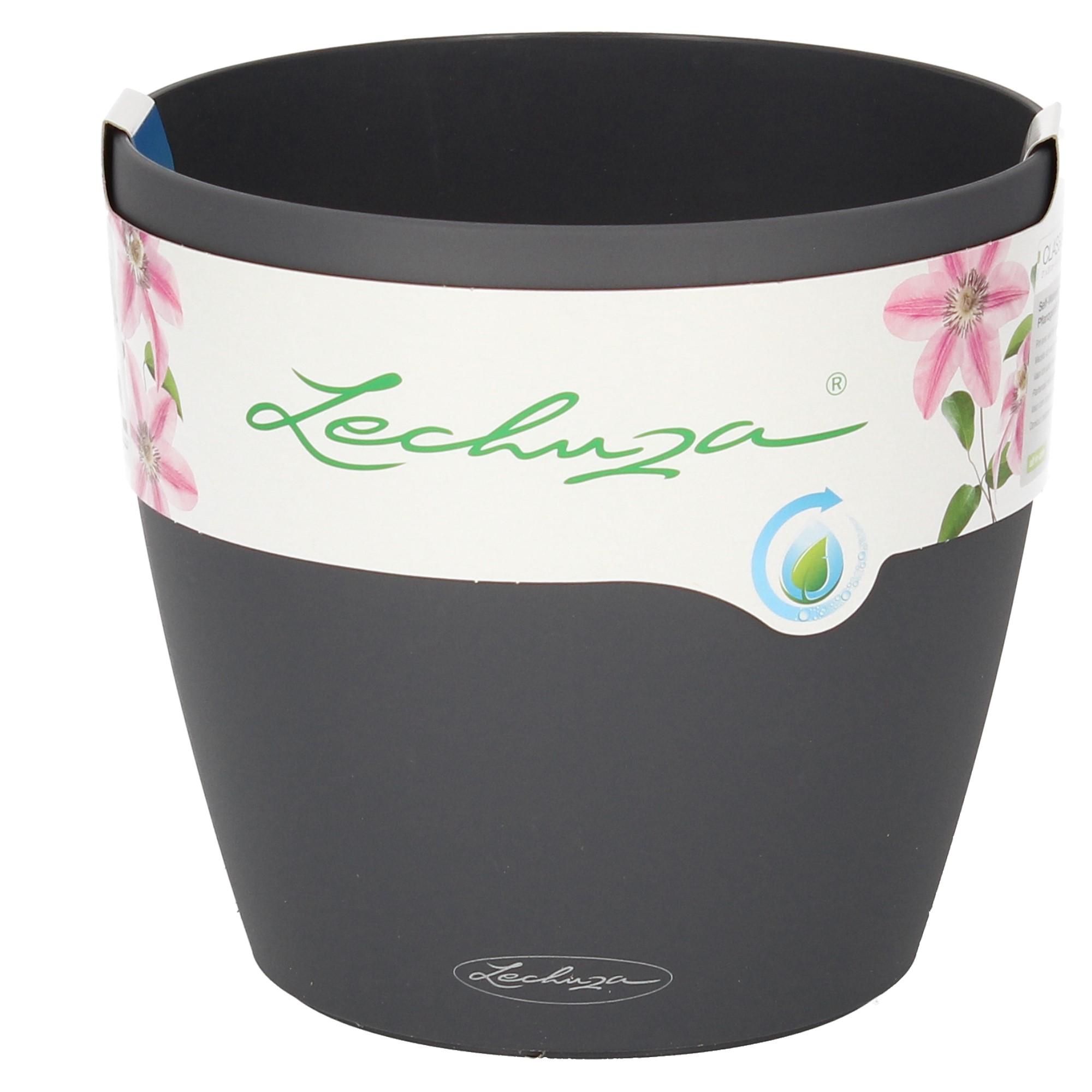 Lechuza Blumentopf rund Classico Color 21 schiefergrau