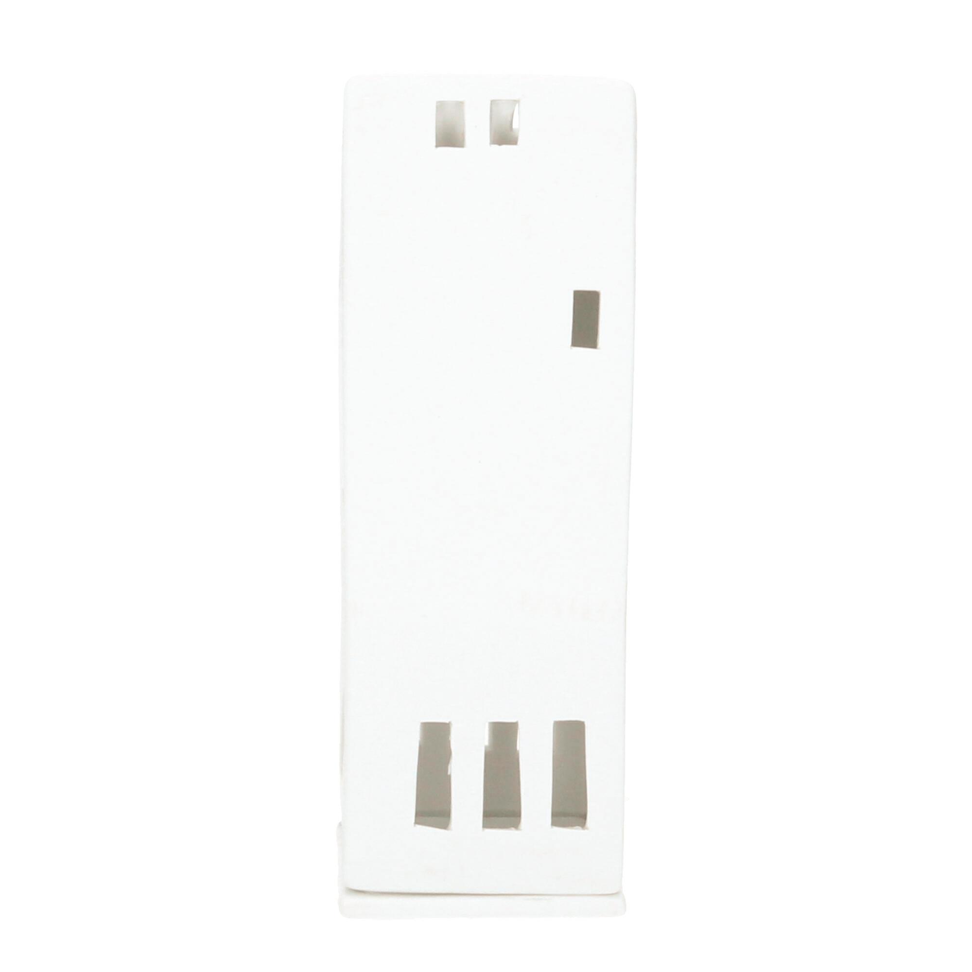 Räder Teelichthalter Lichthaus Spitzdach 20cm weiß 0010847
