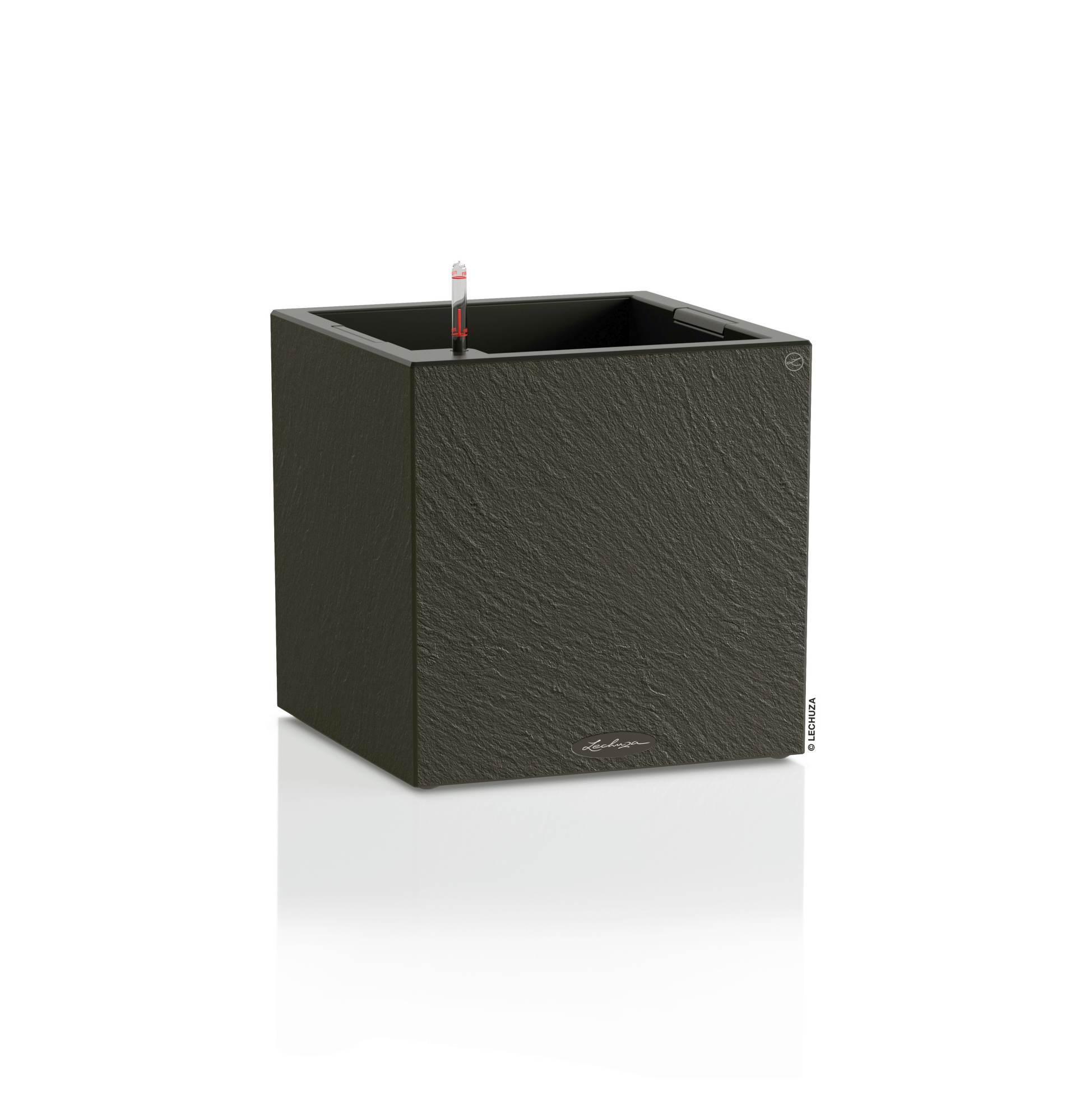 Lechuza Pflanzkübel eckig Canto Slatestone 40 low dark grey Lechuza Pflanzkübel eckig Canto Slatestone 40 low dark grey